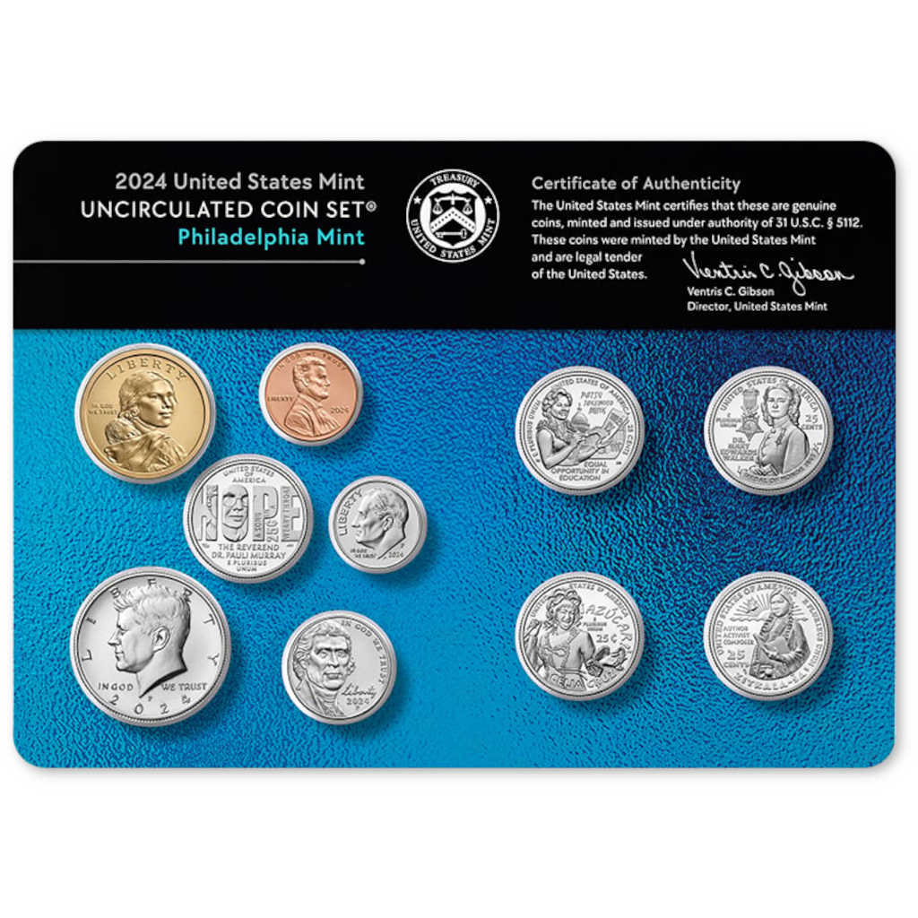 2024 Uncirculated Coin Set U.S Mint Government Packaging OGP COA