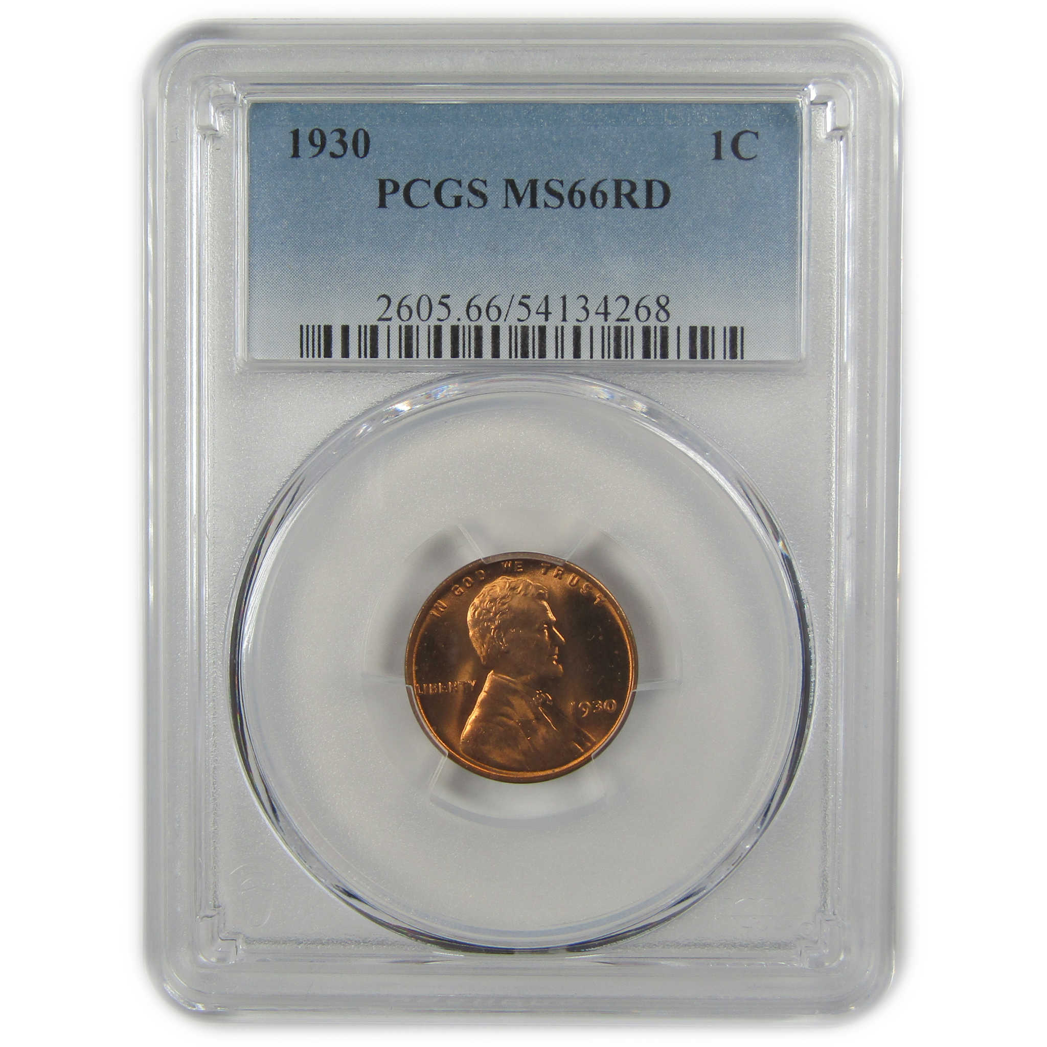 1930 Lincoln Wheat Cent MS 66 RD PCGS Penny Uncirculated SKU:I22390