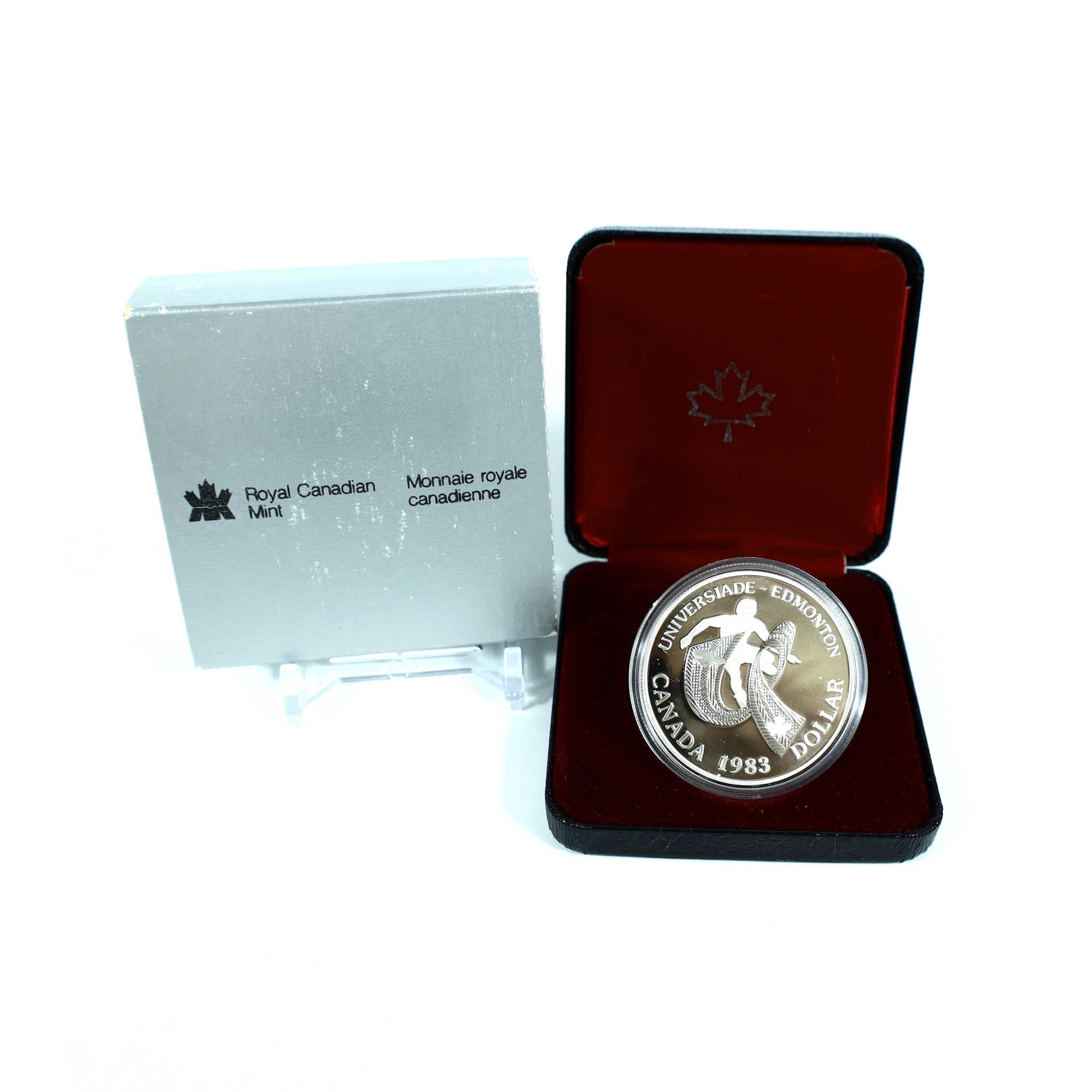 1983 Canadian World University Edmonton Silver $1 Proof SKU:CPC4629