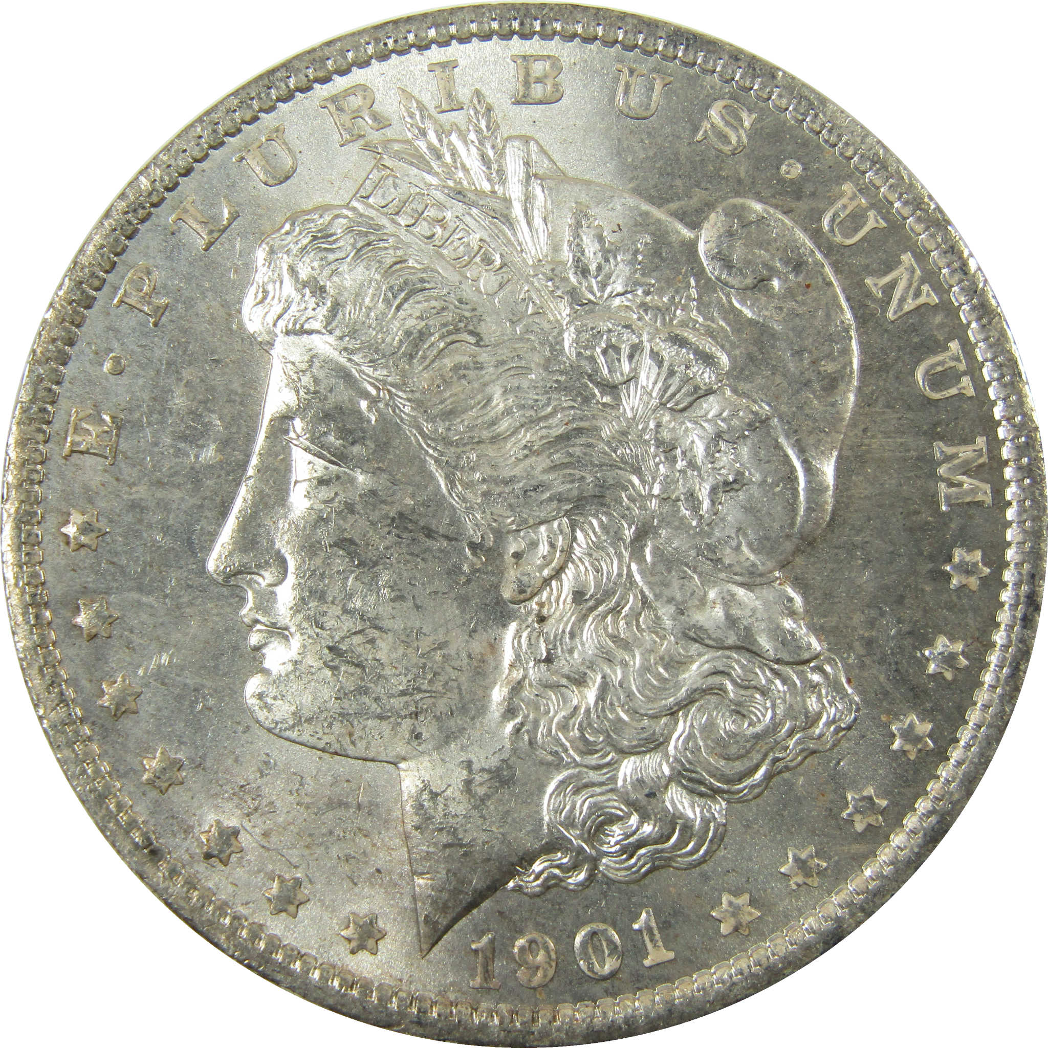 1901 O Morgan Silver Dollar Uncirculated Mint State $1 Coin SKU:I28495