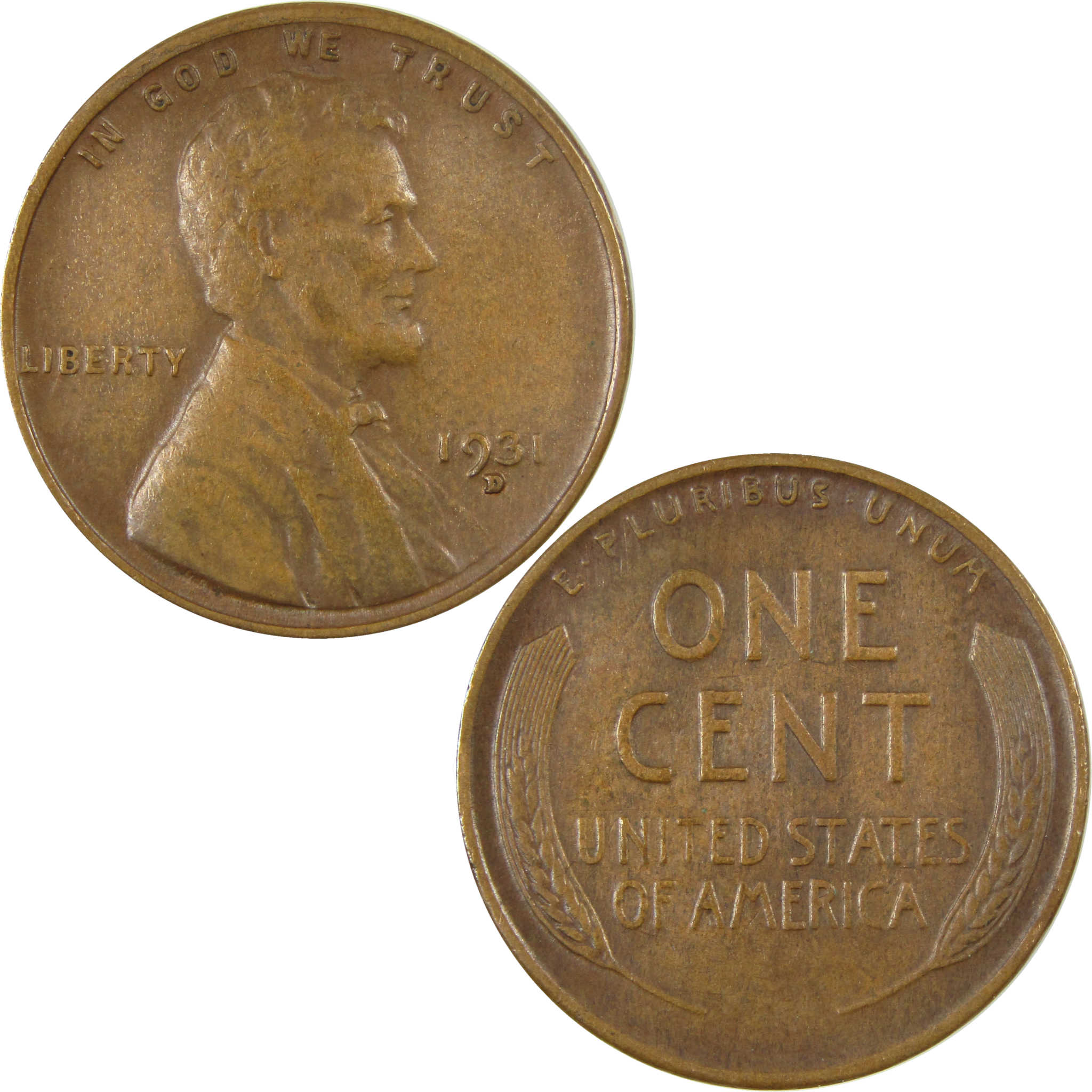 1931 D Lincoln Wheat Cent VF Very Fine Penny 1c Coin SKU:I26800