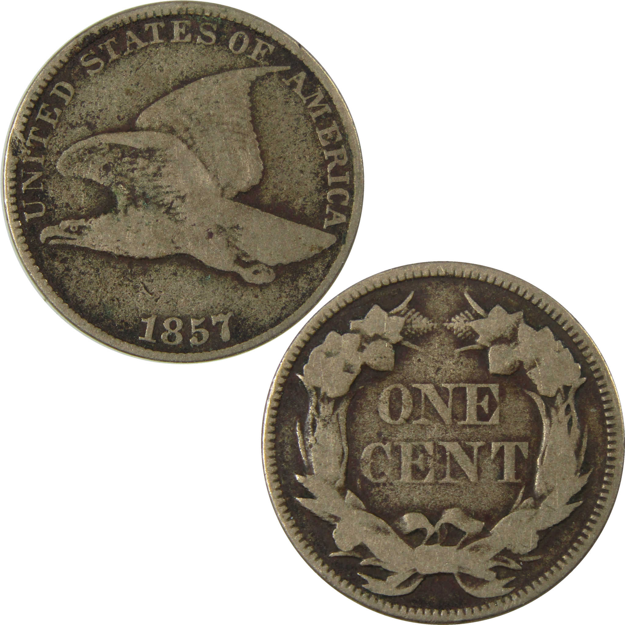 1857 Flying Eagle Cent VG Very Good Details SKU:I26972