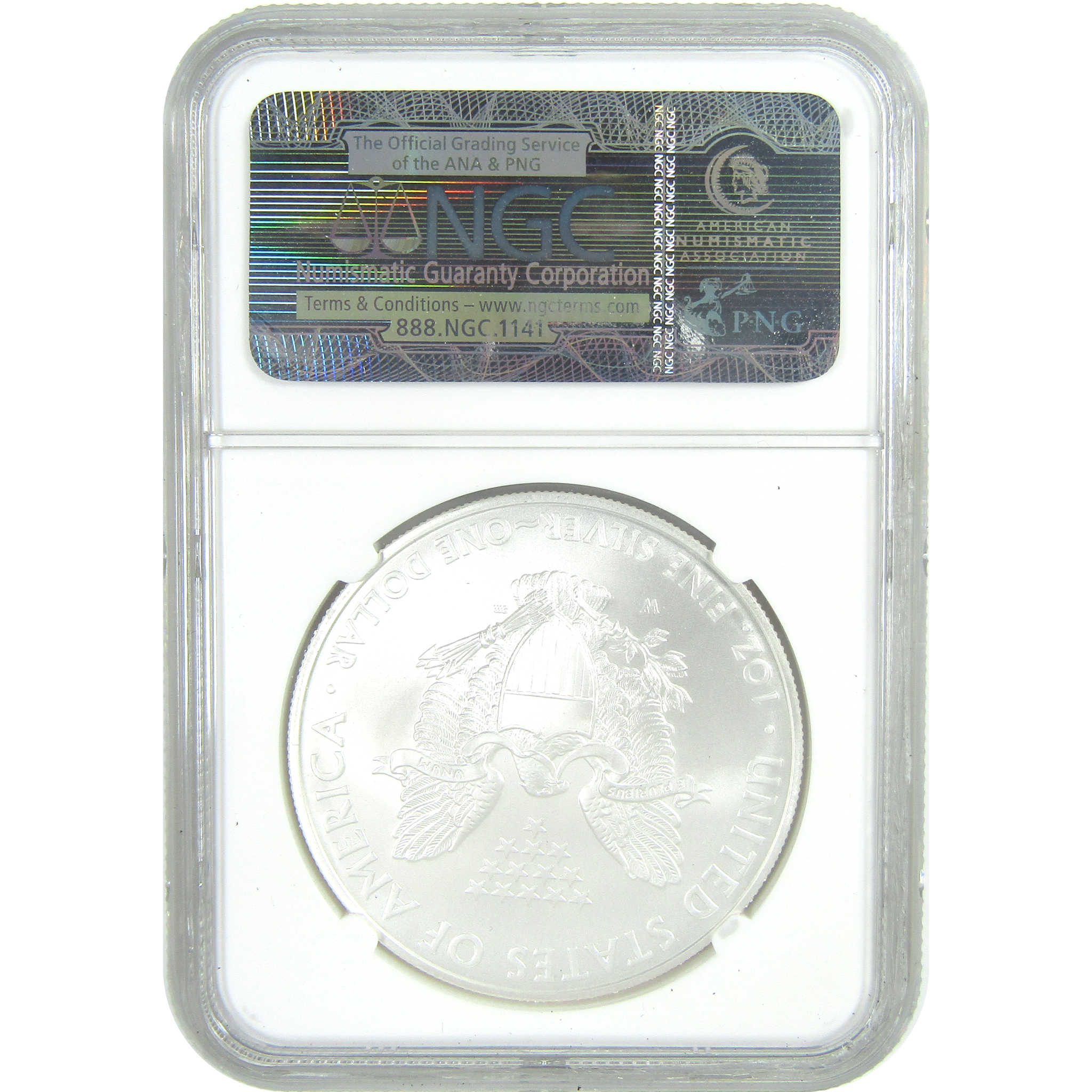 2008 W American Silver Eagle MS 70 NGC Burnished $1 SKU:CPC9565