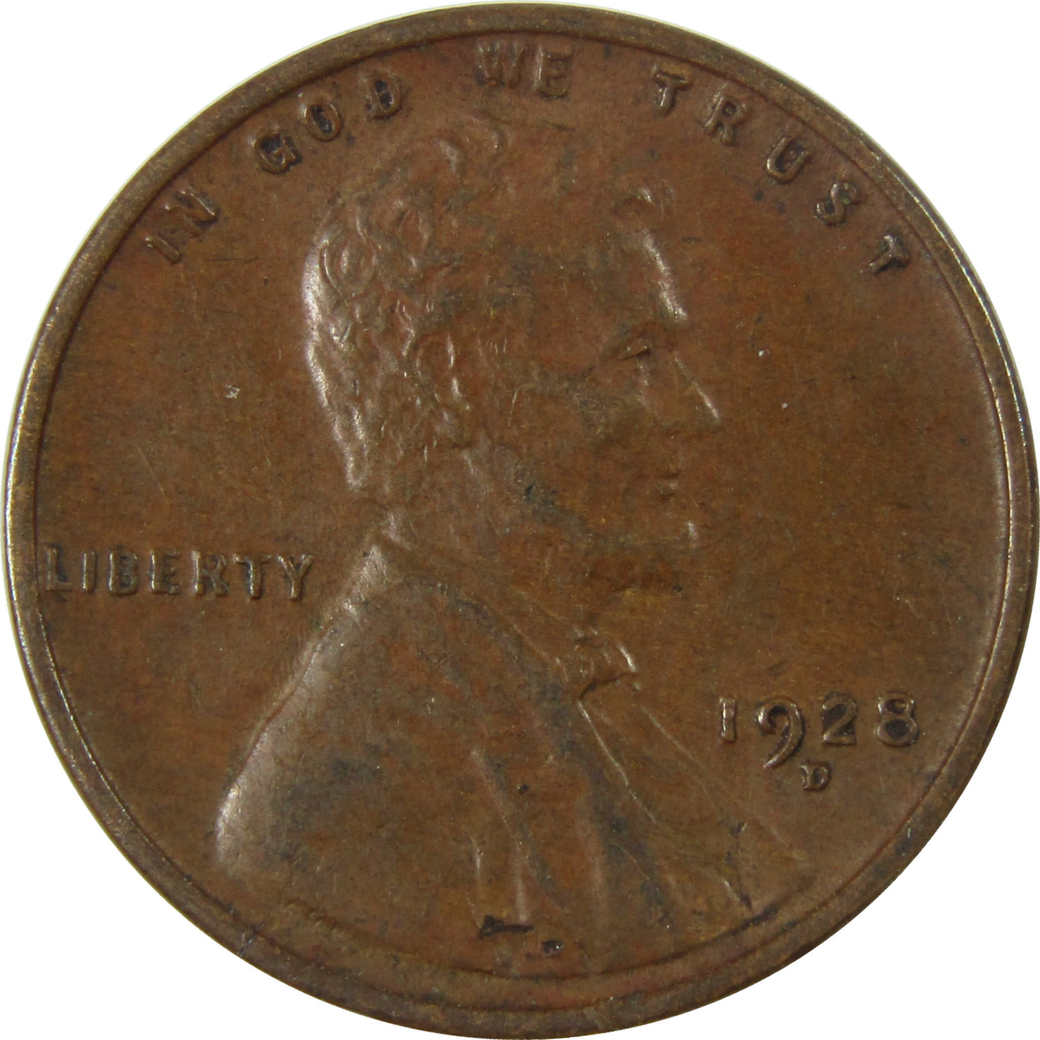 1928 D Lincoln Wheat Cent XF EF Extremely Fine 1c Coin SKU:I27316