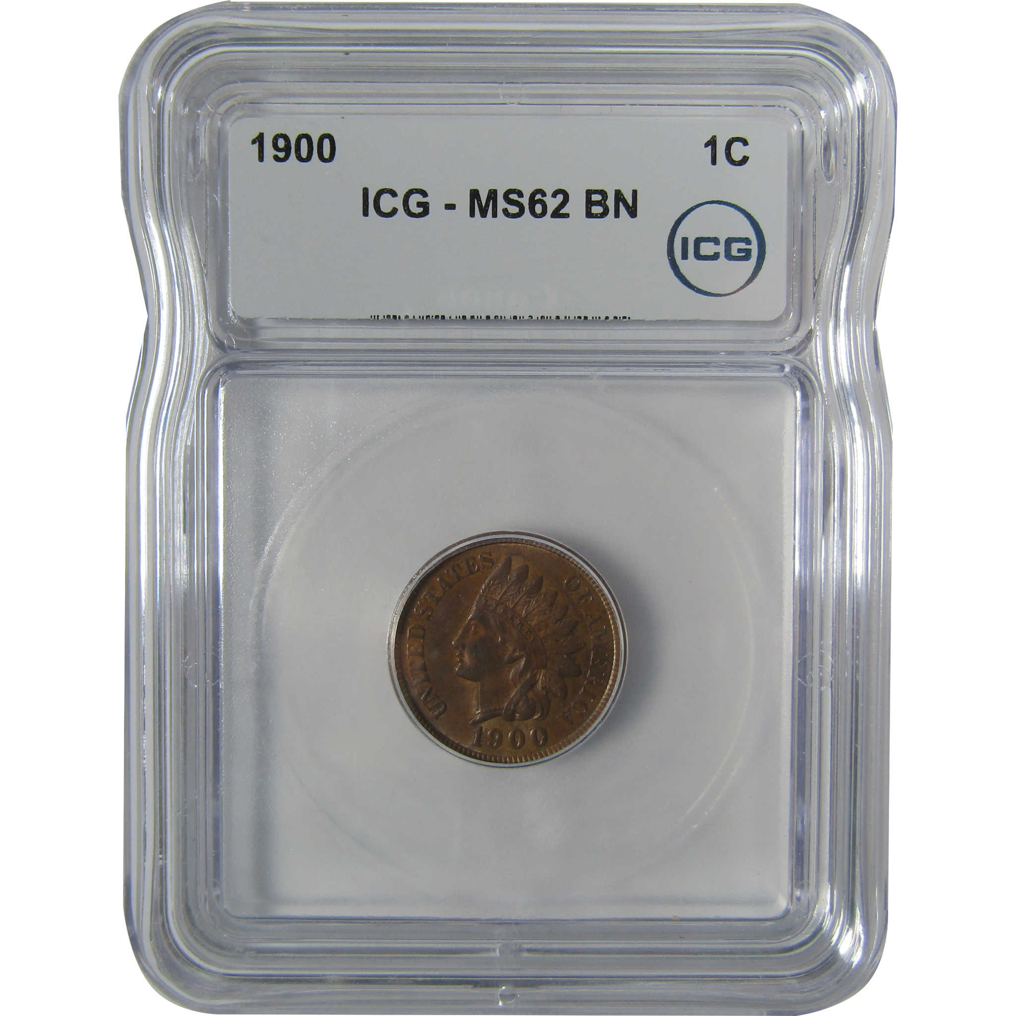 1900 Indian Head Cent MS 62 BN ICG Penny Uncirculated SKU:I22935
