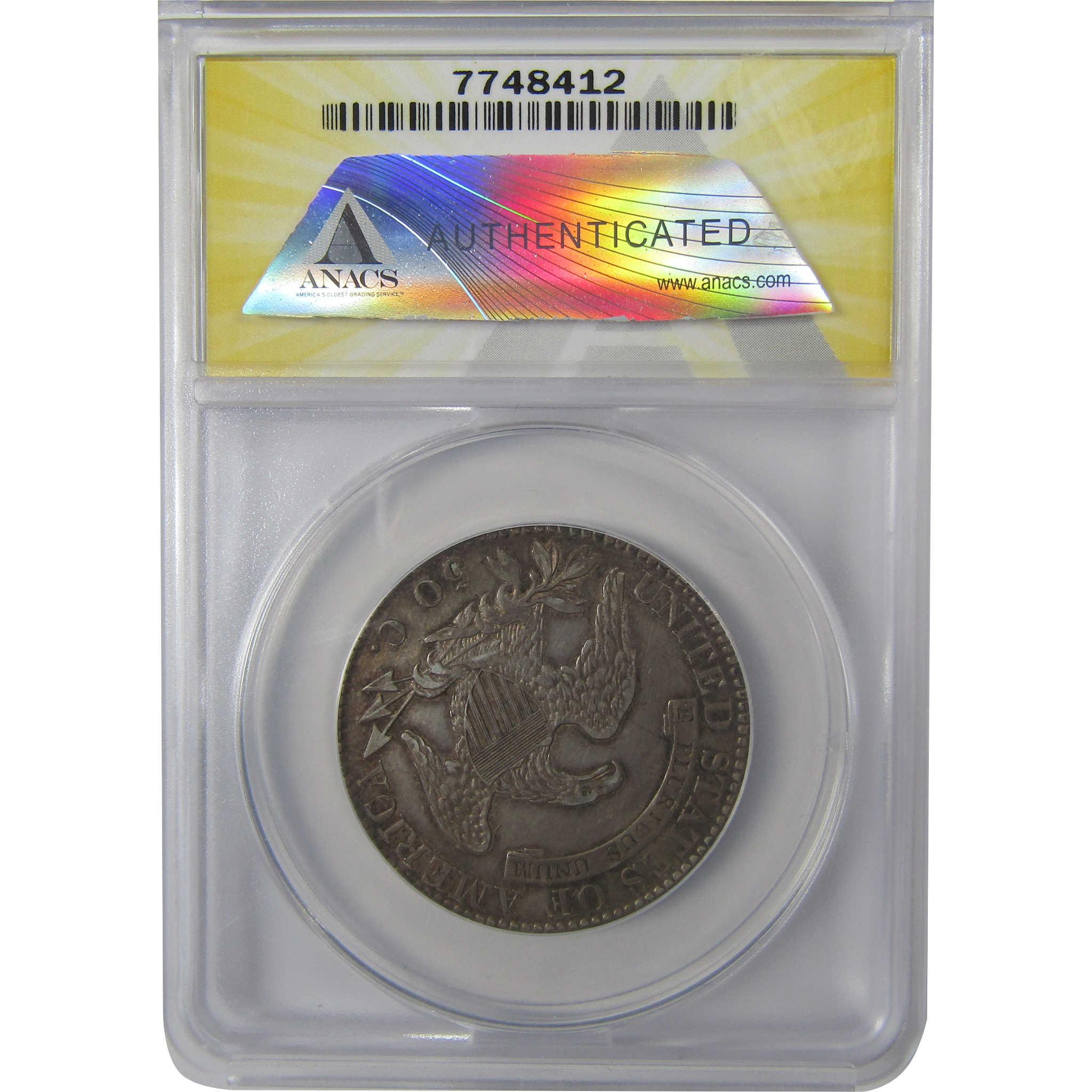 1819 Capped Bust Silver Half Dollar AU 50 Details ANACS SKU:I24462