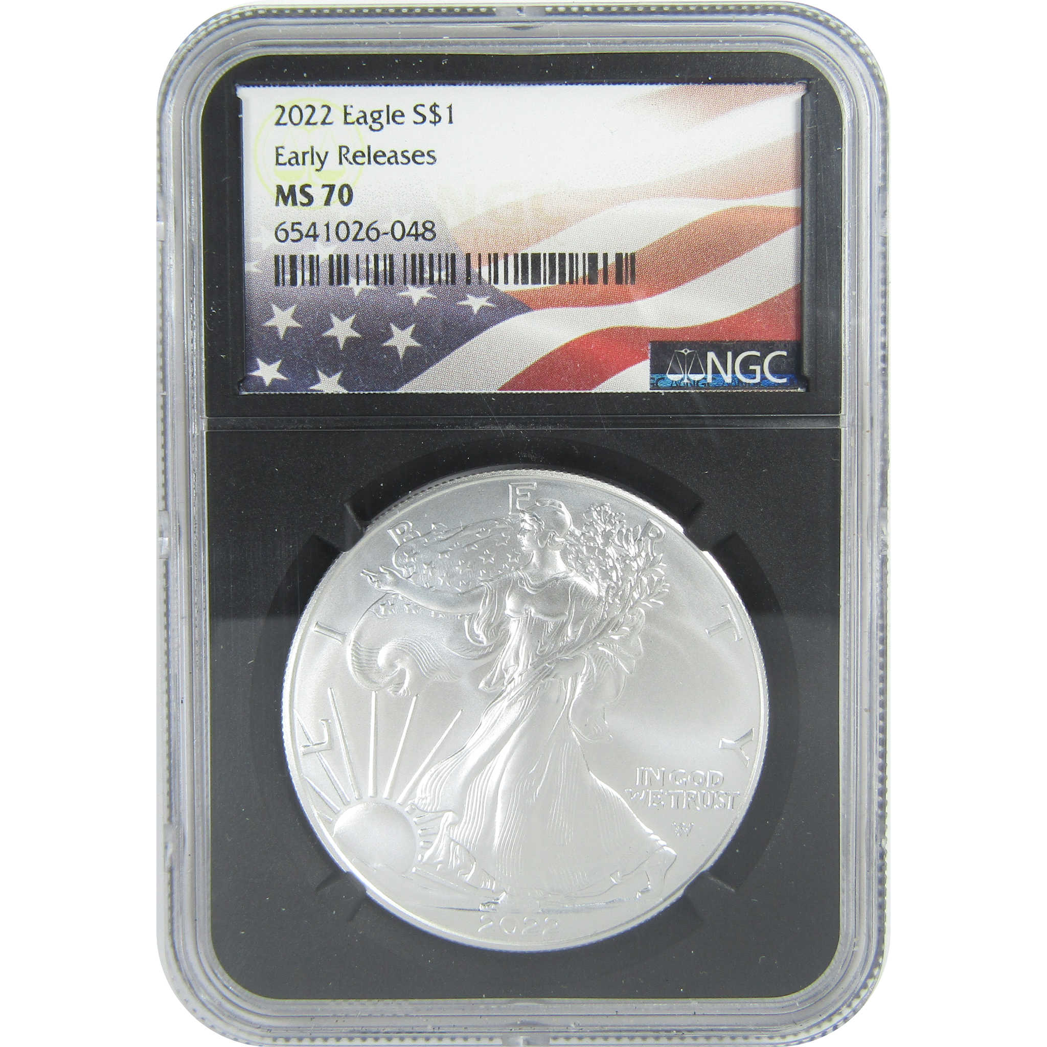 2022 American Silver Eagle MS 70 NGC $1 Early Releases SKU:CPC9488