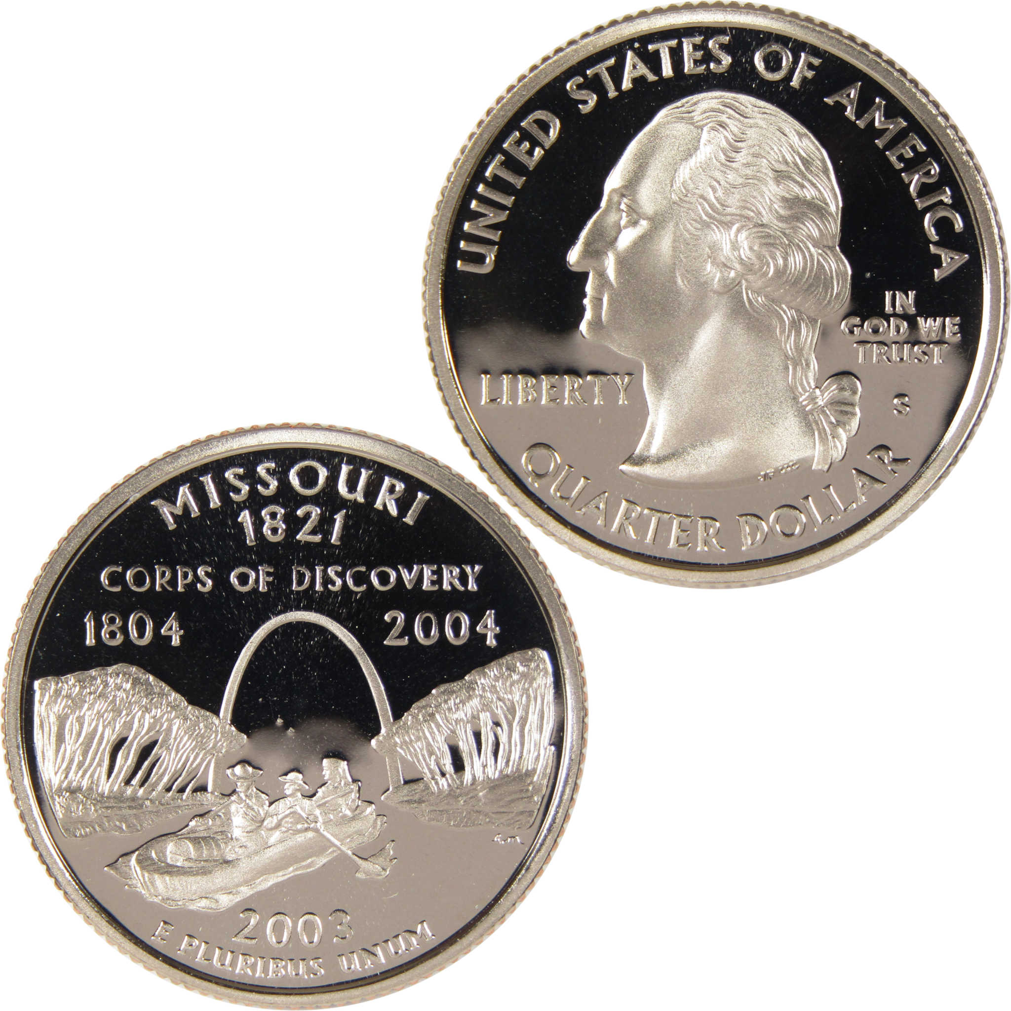 2003 S Missouri State Quarter Clad 25c Proof Coin