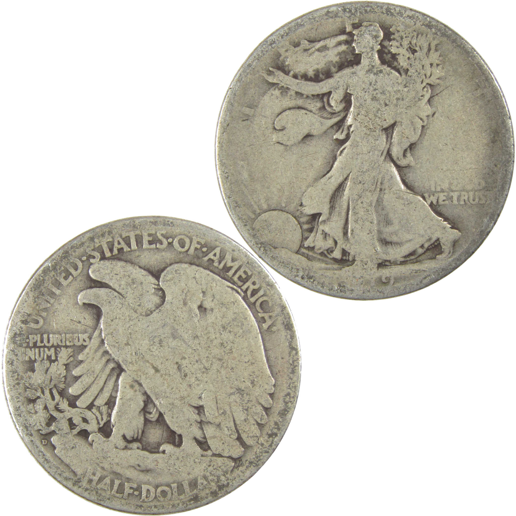 1919 D Liberty Walking Half Dollar AG About Good Silver SKU:I20047