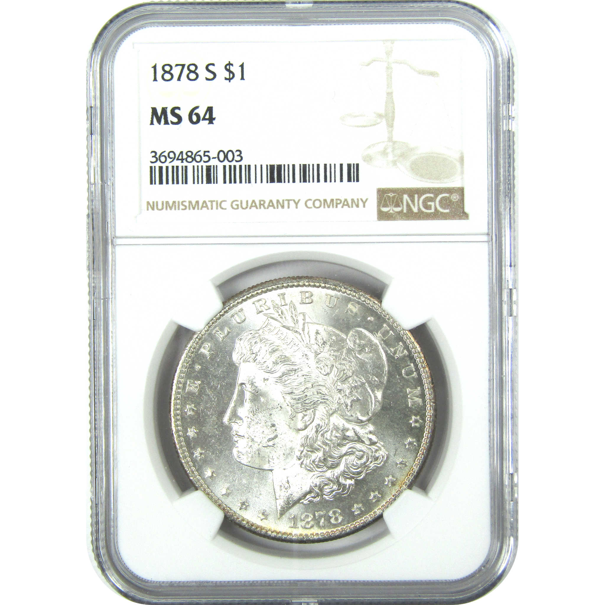 1878 S Morgan Dollar MS 64 NGC Silver $1 Uncirculated Coin SKU:I15981 - Morgan coin - Morgan silver dollar - Morgan silver dollar for sale - Profile Coins &amp; Collectibles