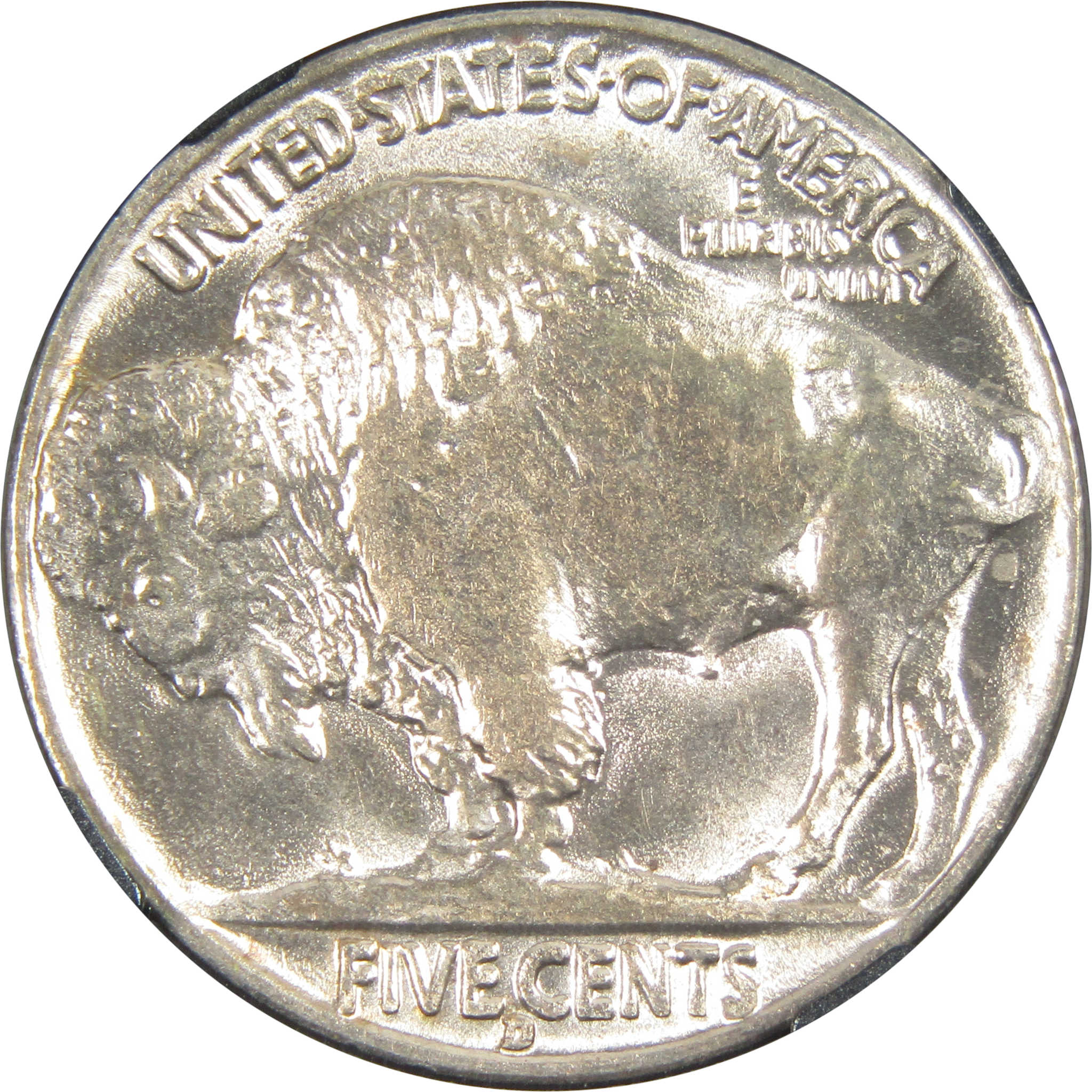 1938 D Buffalo Nickel MS 66 NGC 5c Original Bag Fragment SKU:I14589