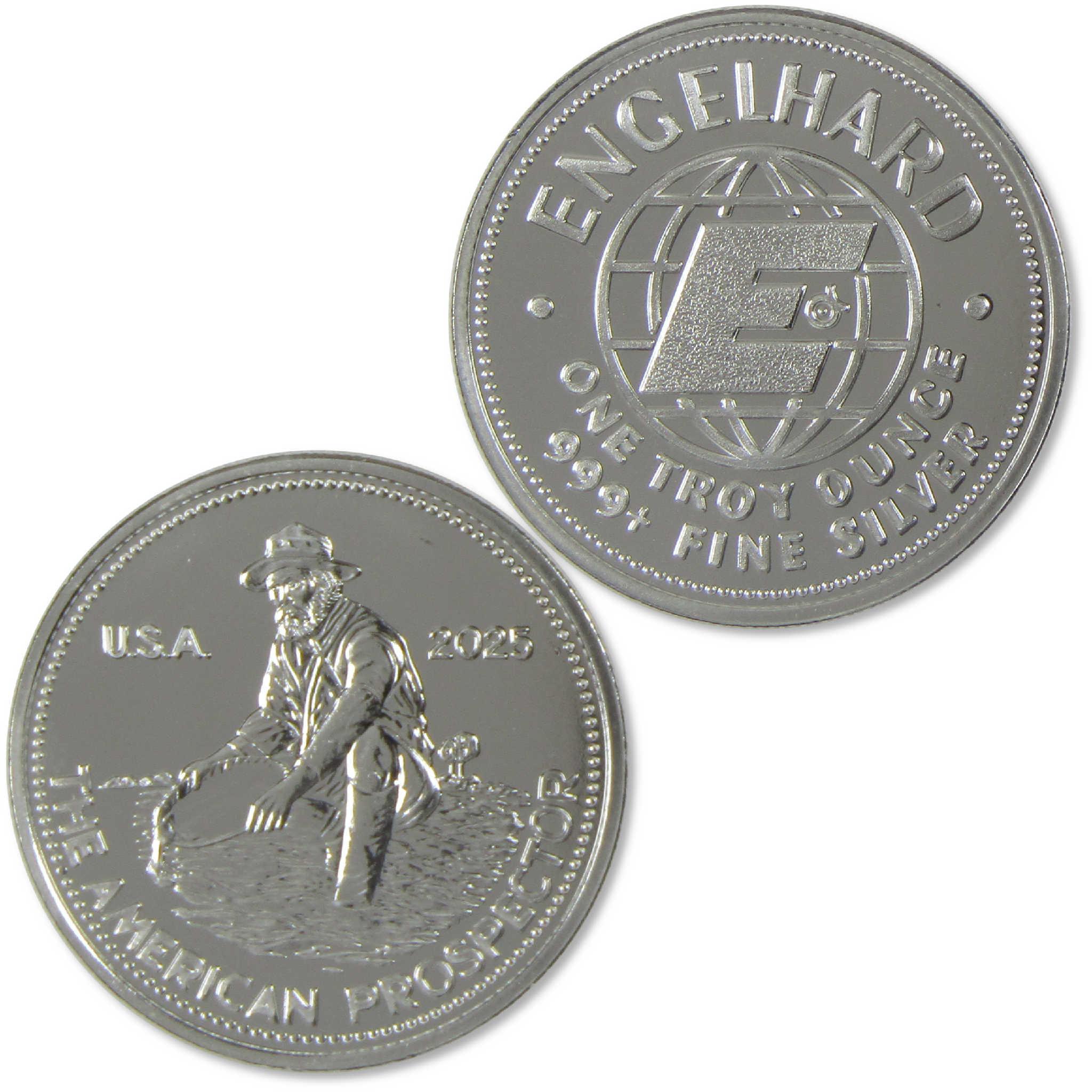 2025 Engelhard American Prospector 1 oz .999 Silver Round SKU:OPC229