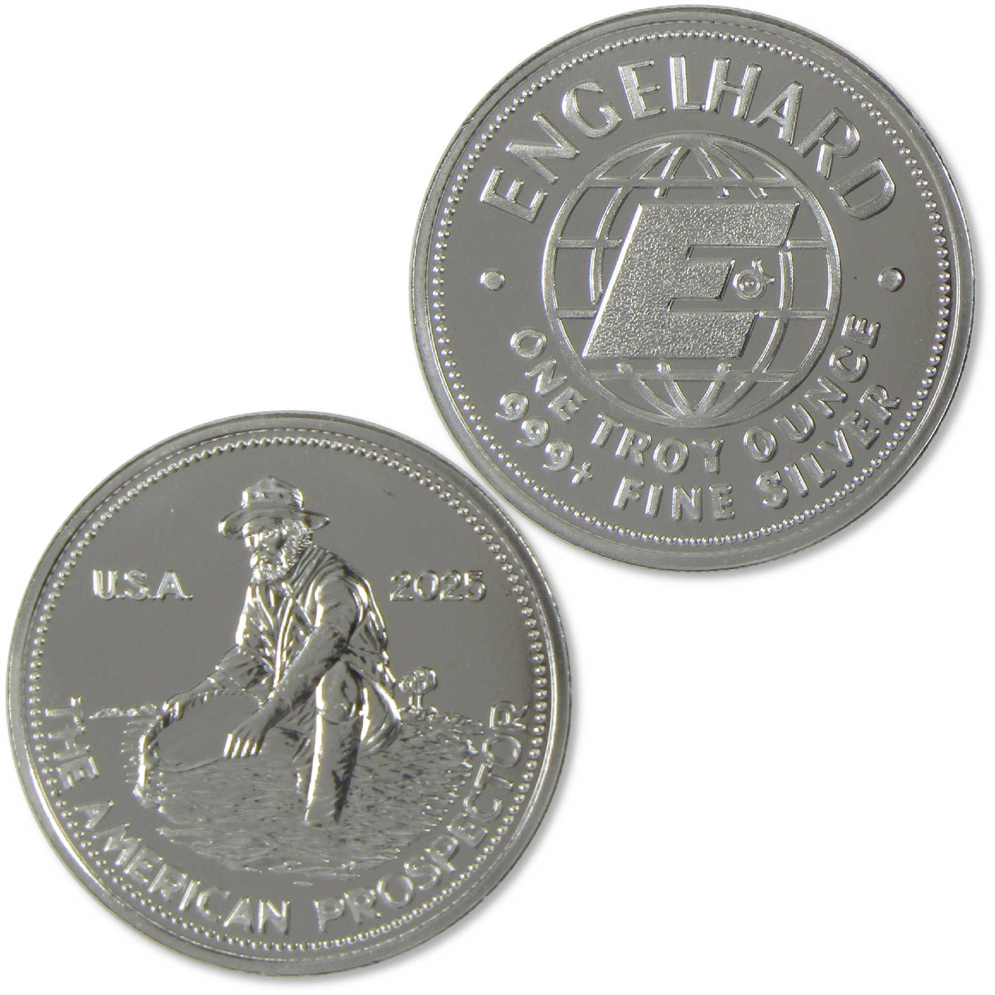 2025 Engelhard American Prospector 1 oz .999 Silver Round SKU:OPC229