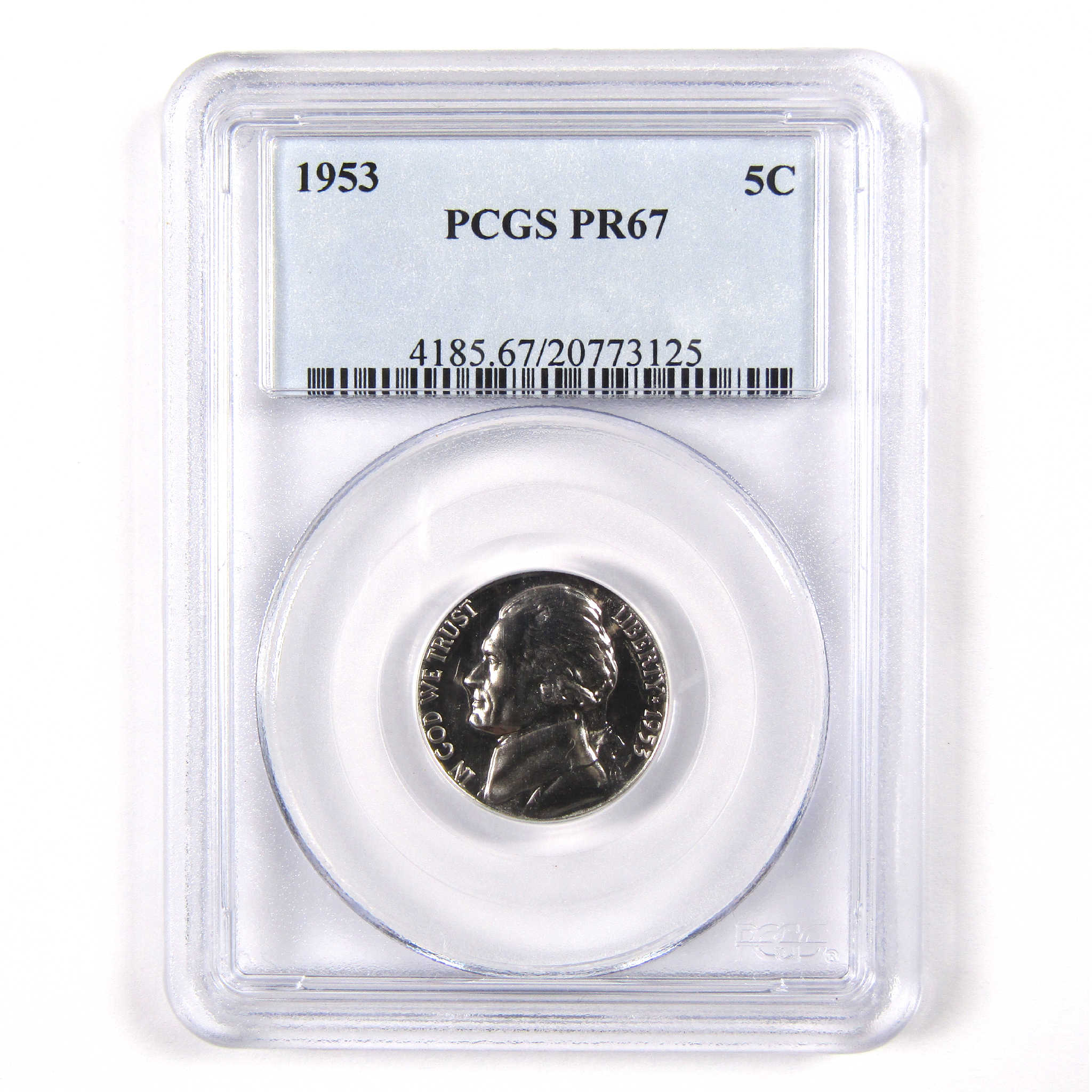1953 Jefferson Nickel PR 67 PCGS 5c Proof Coin SKU:CPC5046