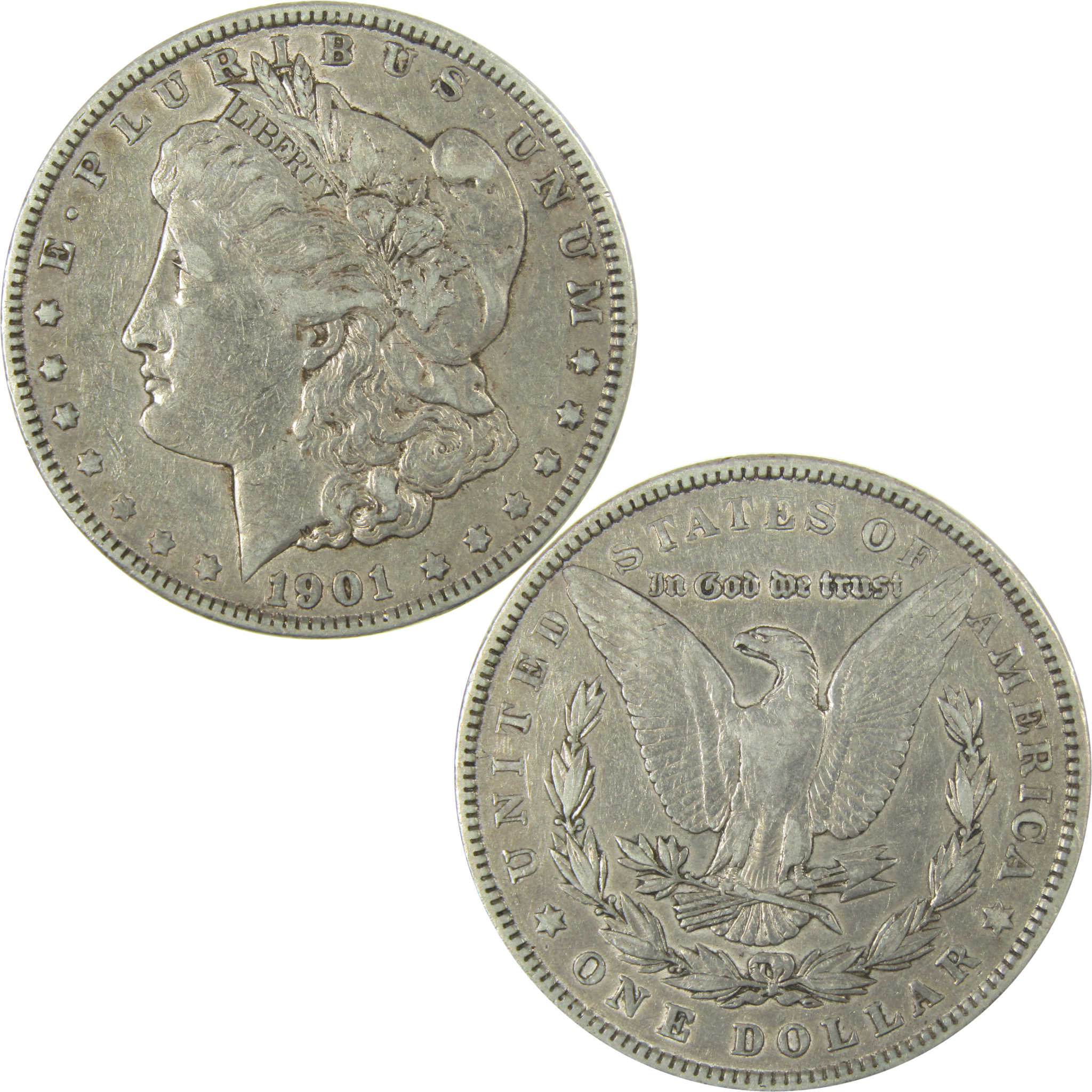 1901 Morgan Silver Dollar XF EF Extremely Fine Details SKU:I28091 - Morgan coin - Morgan silver dollar - Morgan silver dollar for sale - Profile Coins &amp; Collectibles