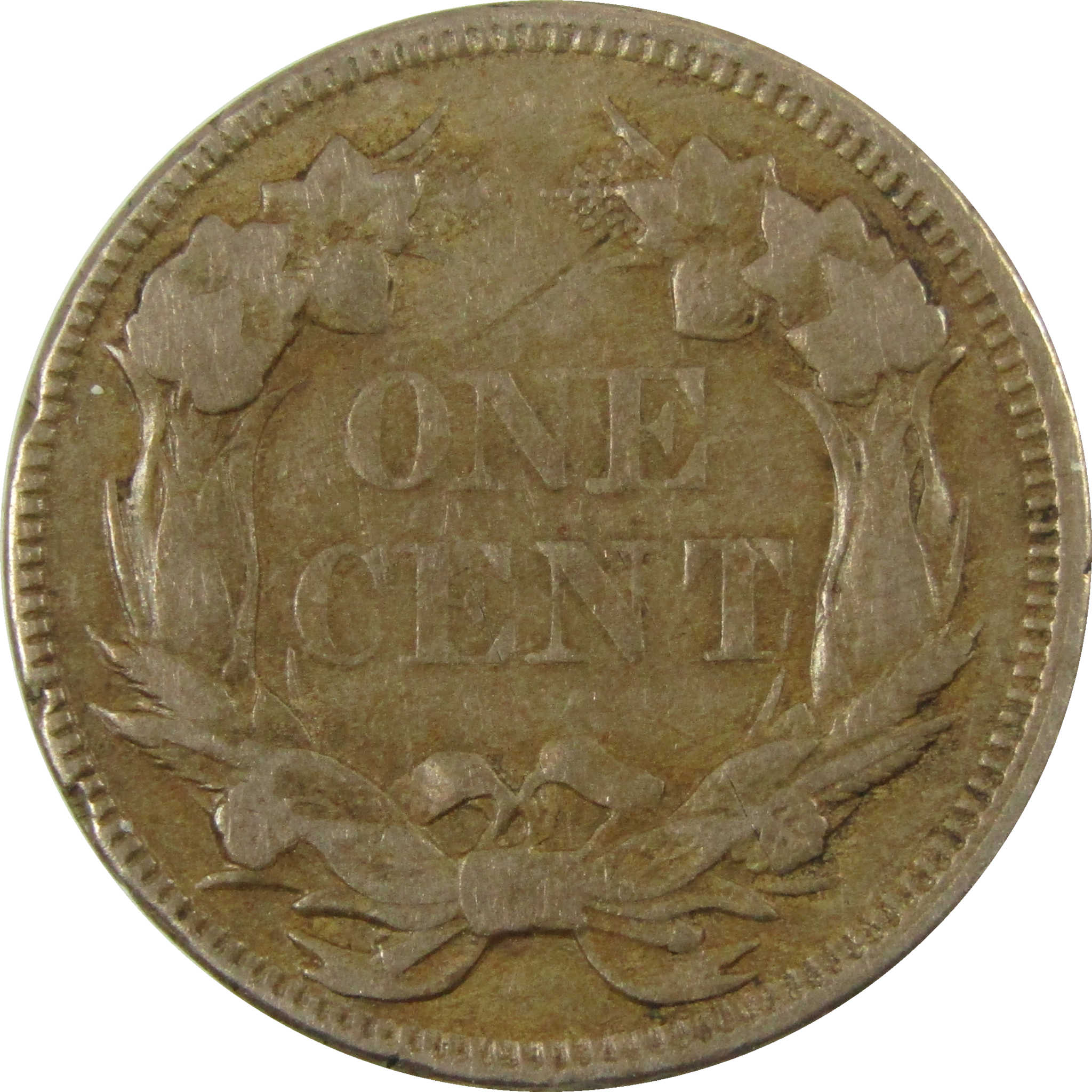 1858 Large Letters Flying Eagle Cent F Fine Penny 1c Coin SKU:I28336