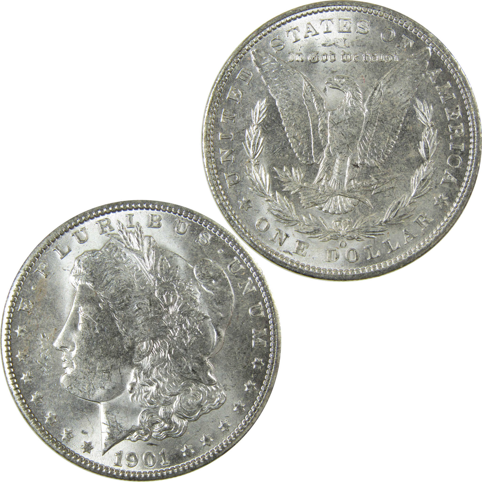 1901 O Morgan Silver Dollar Uncirculated Mint State $1 Coin SKU:I27766