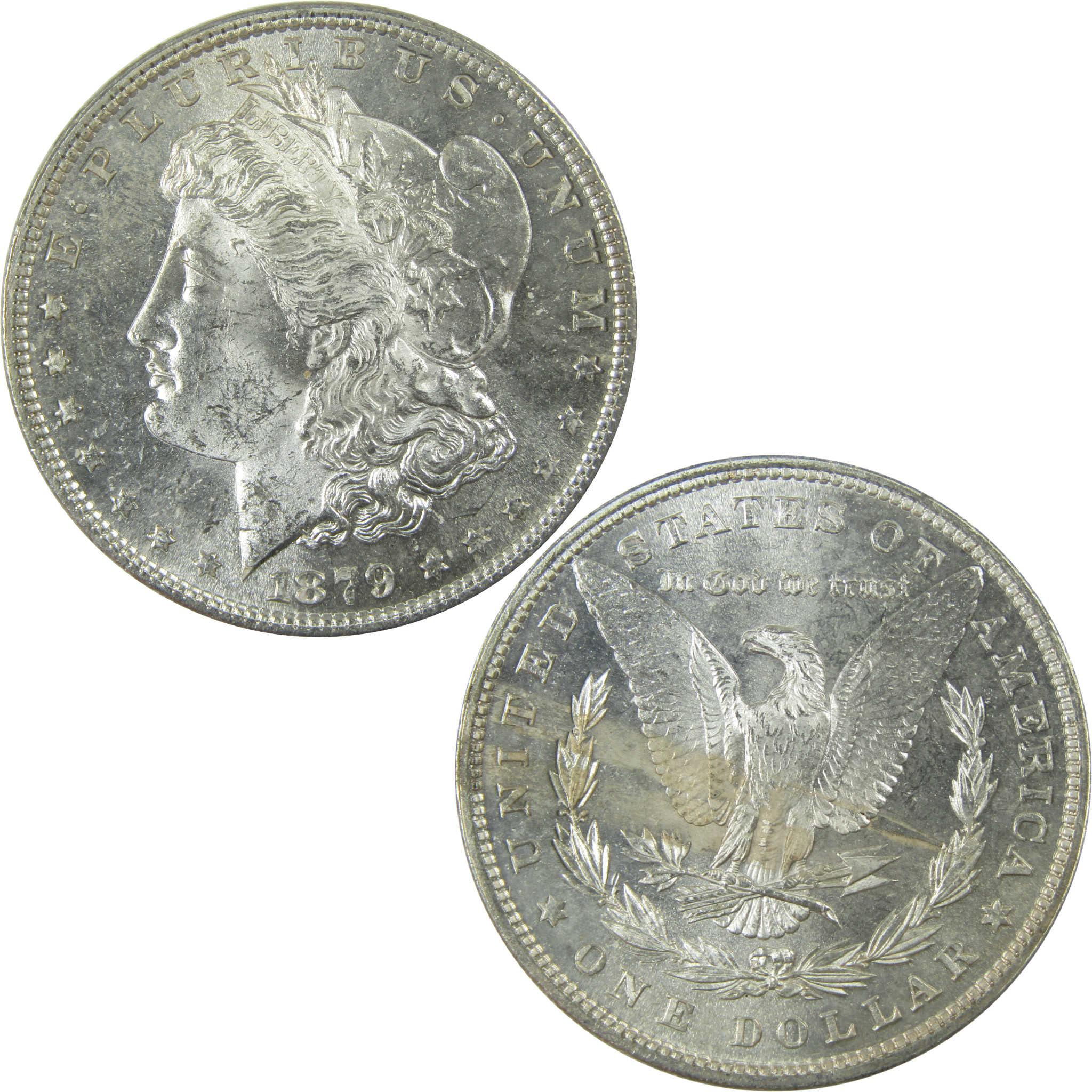 1879 Morgan Silver Dollar Uncirculated Mint State Toned SKU:I25927