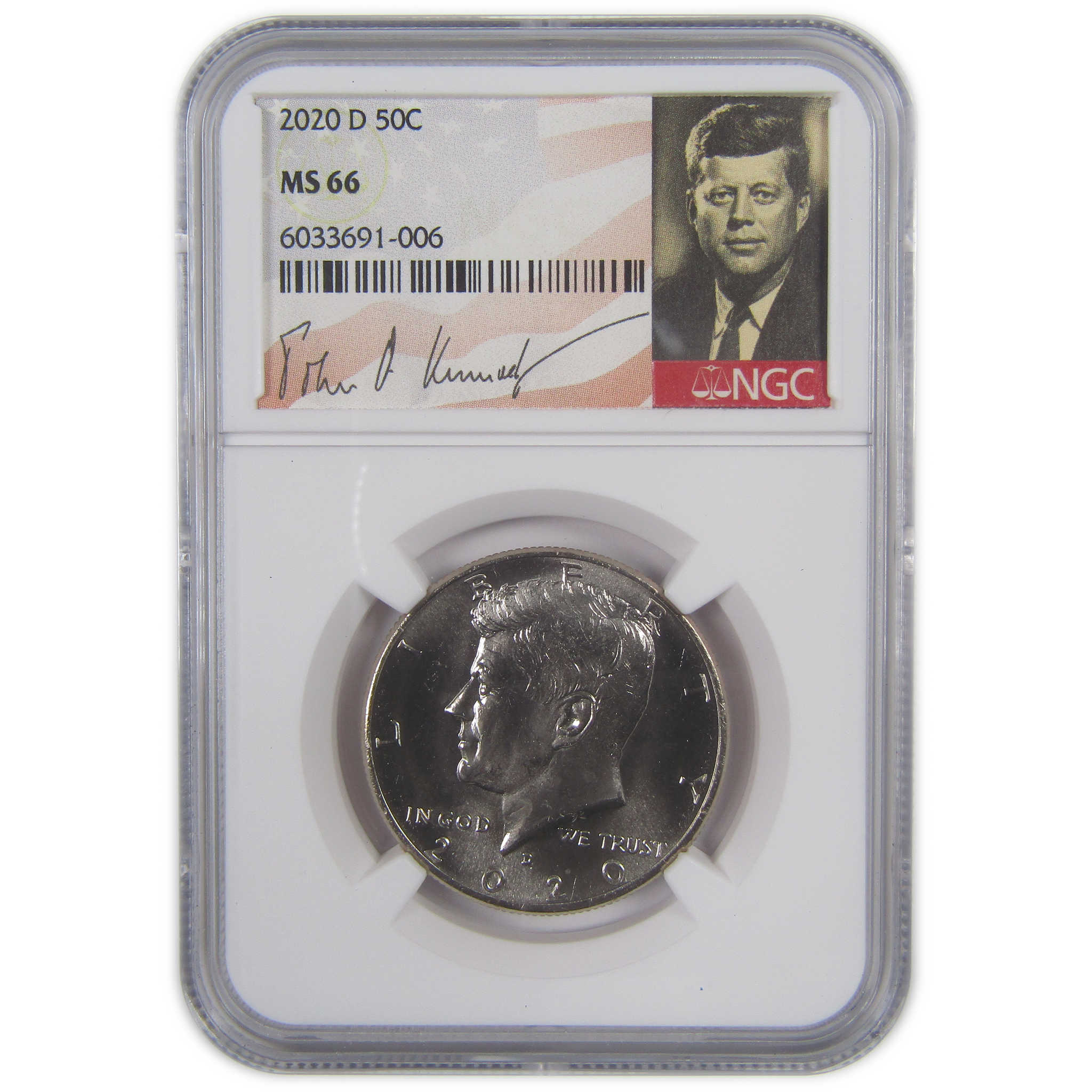 2020 D Kennedy Half Dollar MS 66 NGC Clad Uncirculated 50c SKU:CPC9768