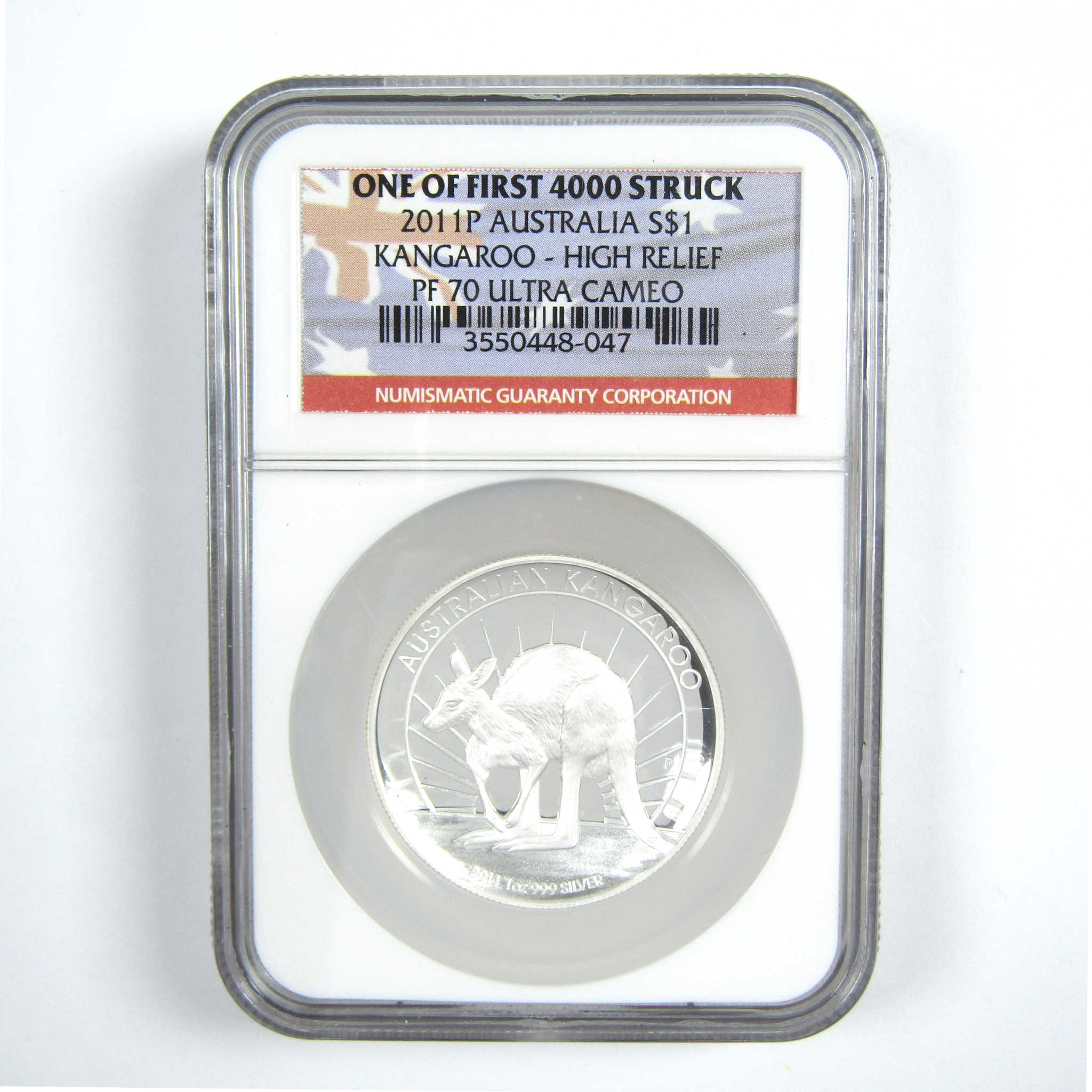 2011 P Australian Kangaroo PF 70 UCAM NGC 1 oz .999 Silver SKU:CPC6922