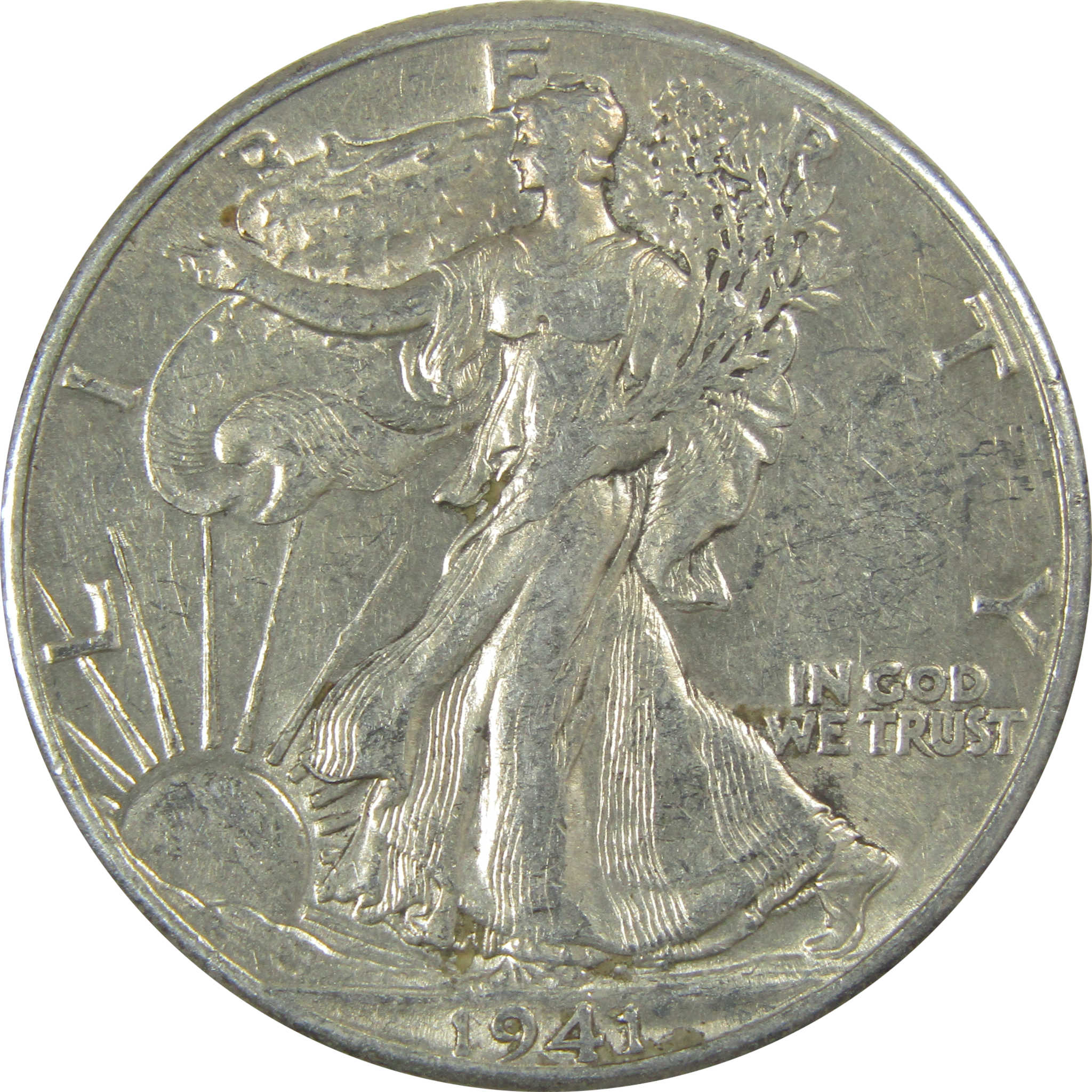 1941 Liberty Walking Half Dollar XF EF Extremely Fine SKU:I20676