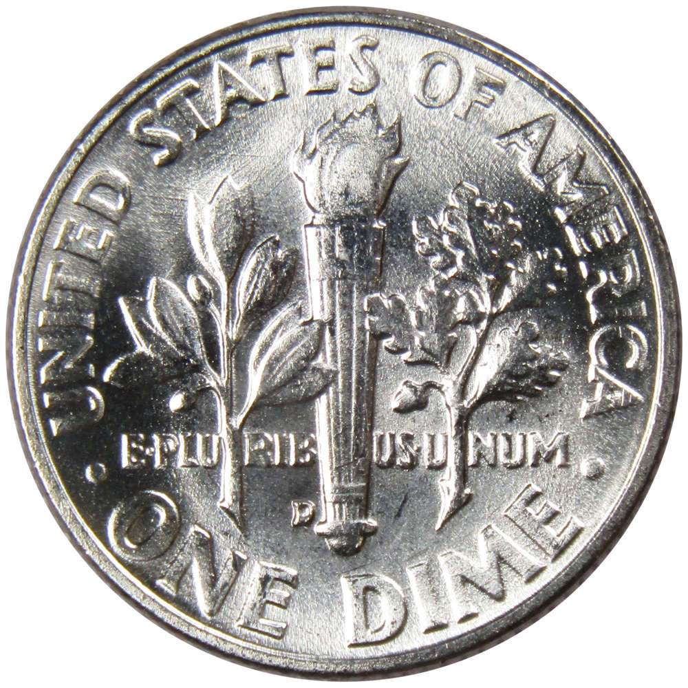 1958 D Roosevelt Silver Dime Uncirculated Mint State 10c Coin