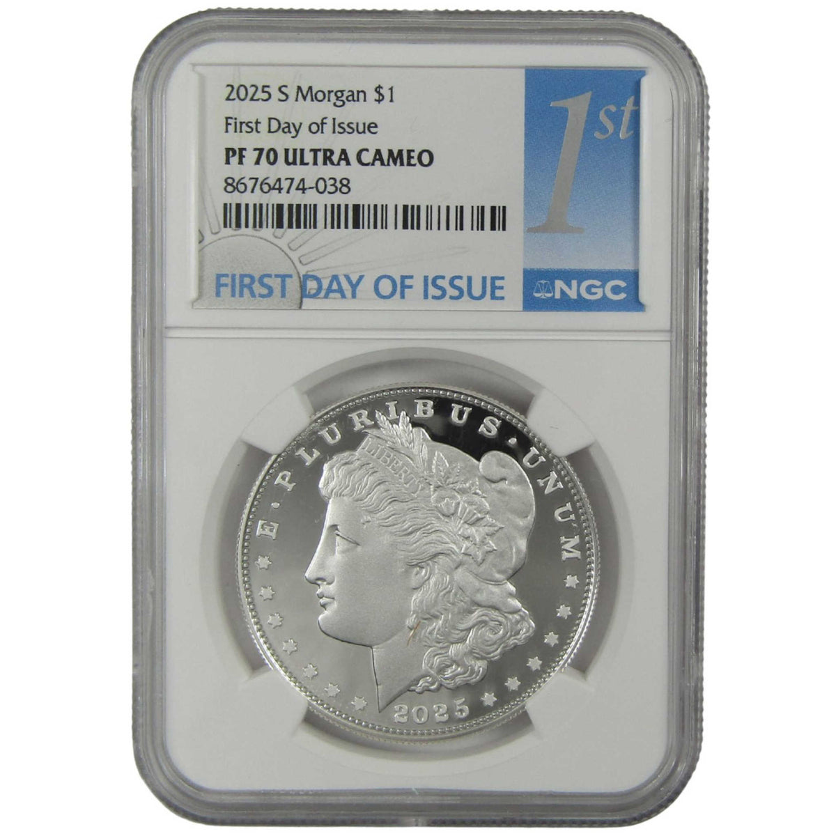 2025 S Morgan Silver Dollar PF 70 UCAM NGC Proof $1 Coin First Day