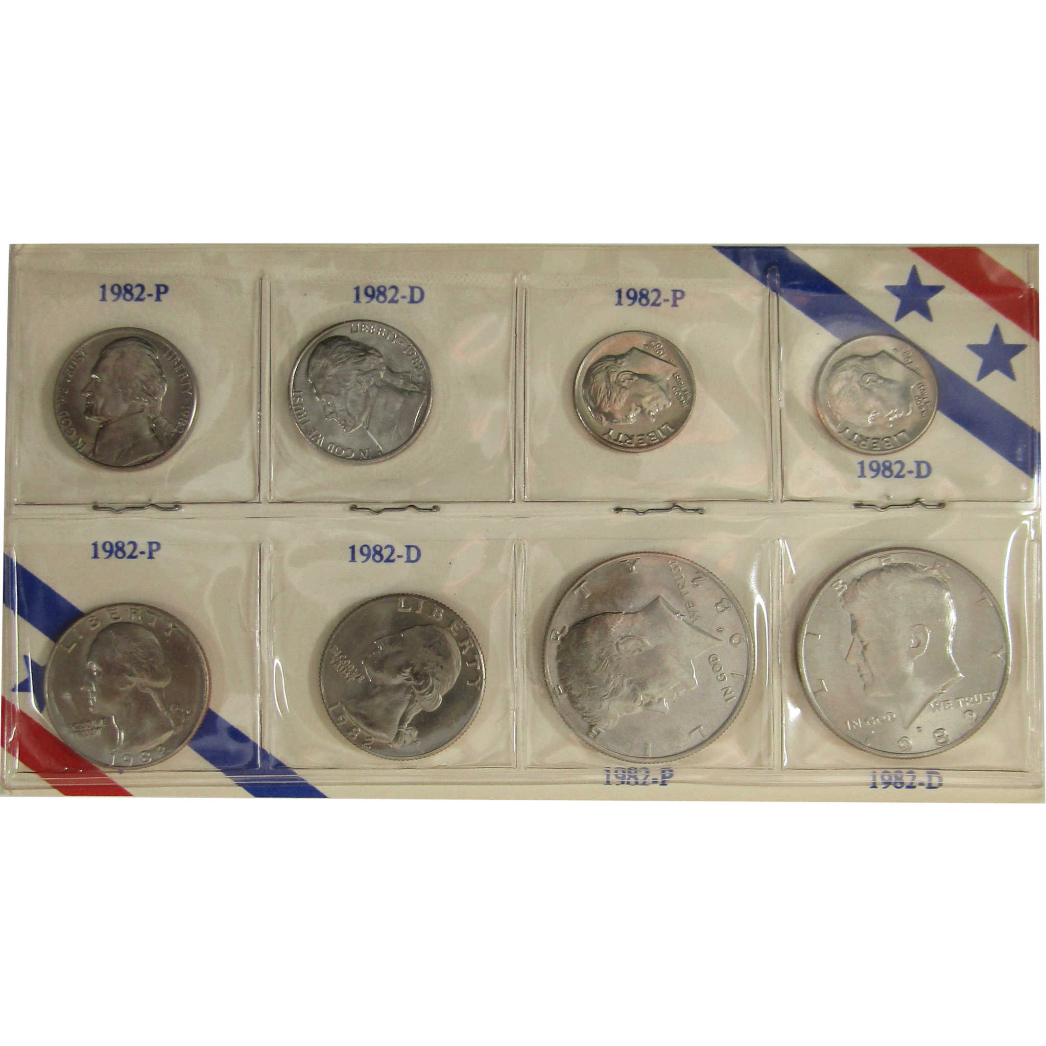 1982 P&D Unofficial 15-Coin Uncirculated Mint Set SKU:I28195