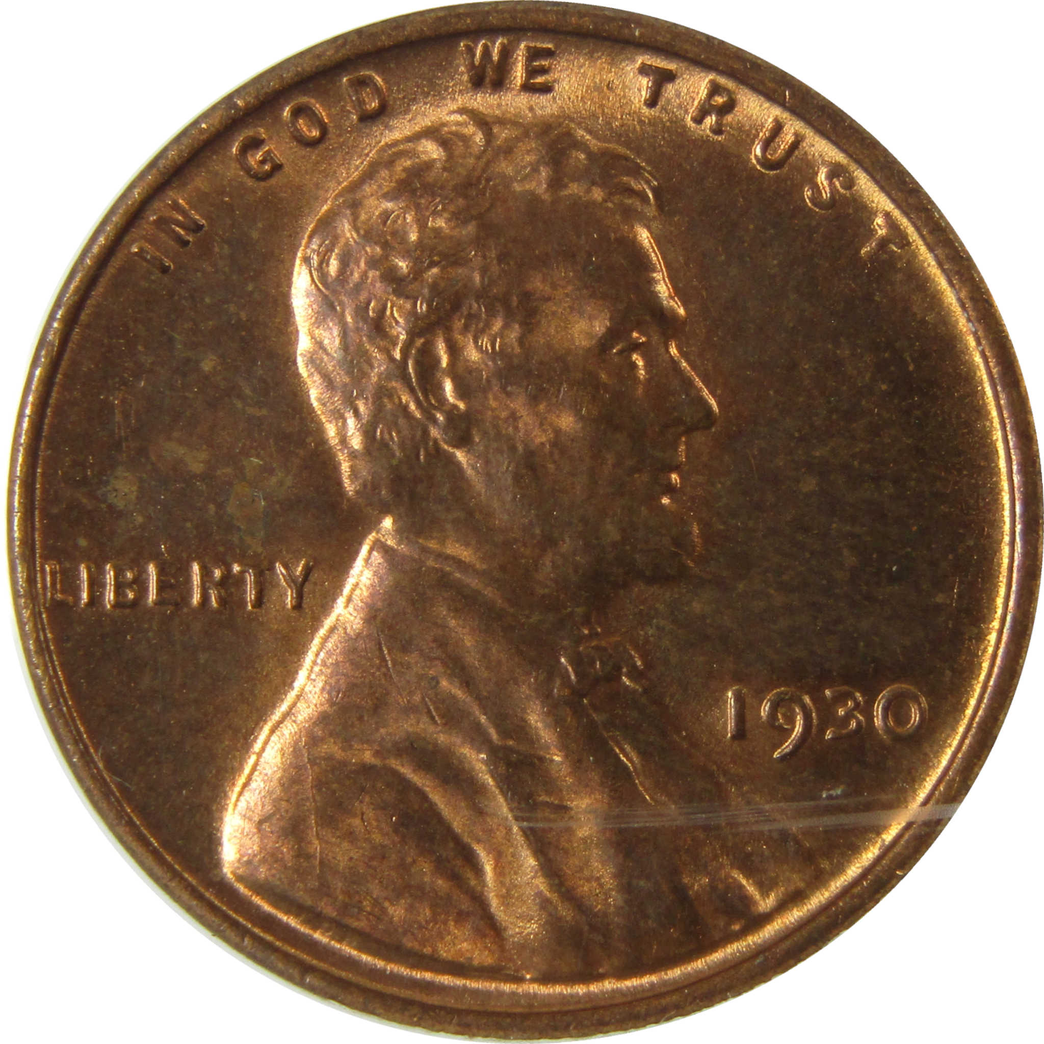 1930 Lincoln Wheat Cent MS 63 RB ANACS Uncirculated Penny SKU:I28450