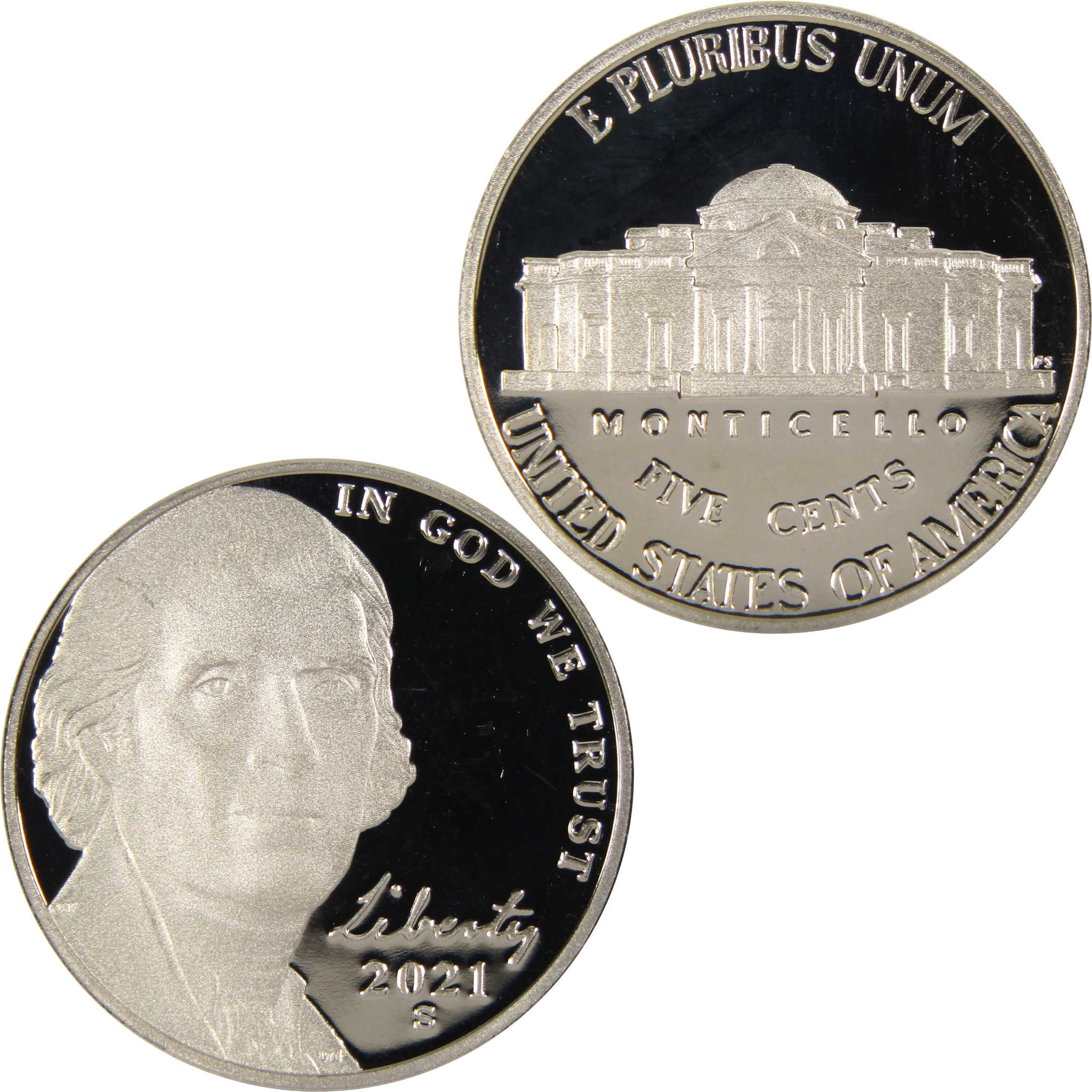 2021 S Jefferson Nickel 5c Proof Coin