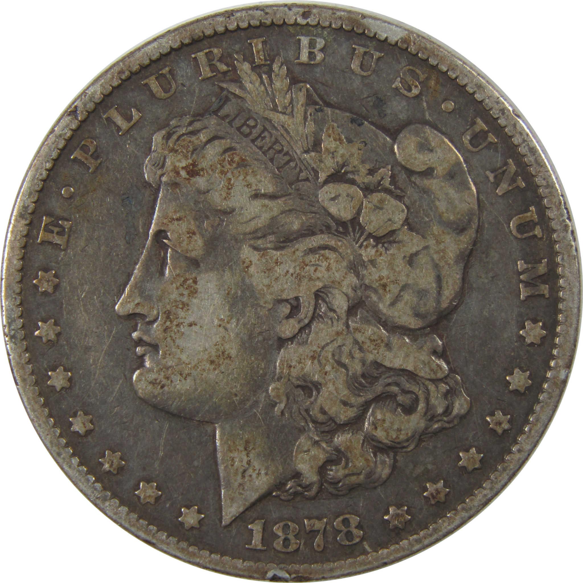 1878 S Morgan Silver Dollar F Fine $1 Coin Collectible SKU:I24080 - Morgan coin - Morgan silver dollar - Morgan silver dollar for sale - Profile Coins &amp; Collectibles