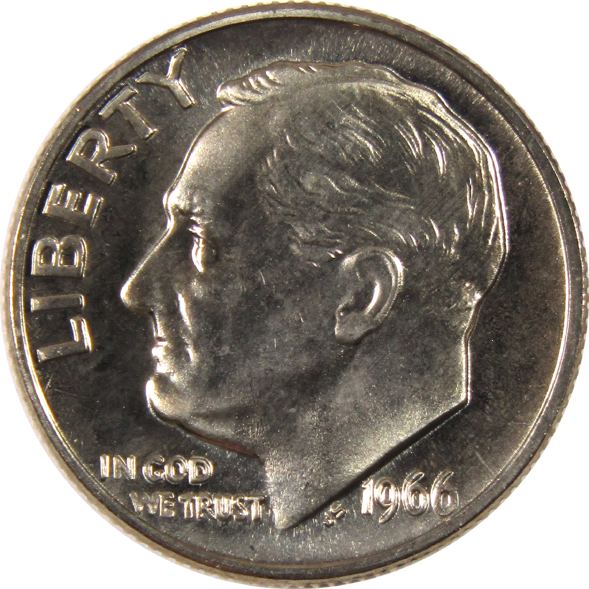 1966 SMS Roosevelt Dime Uncirculated Clad 10c Coin