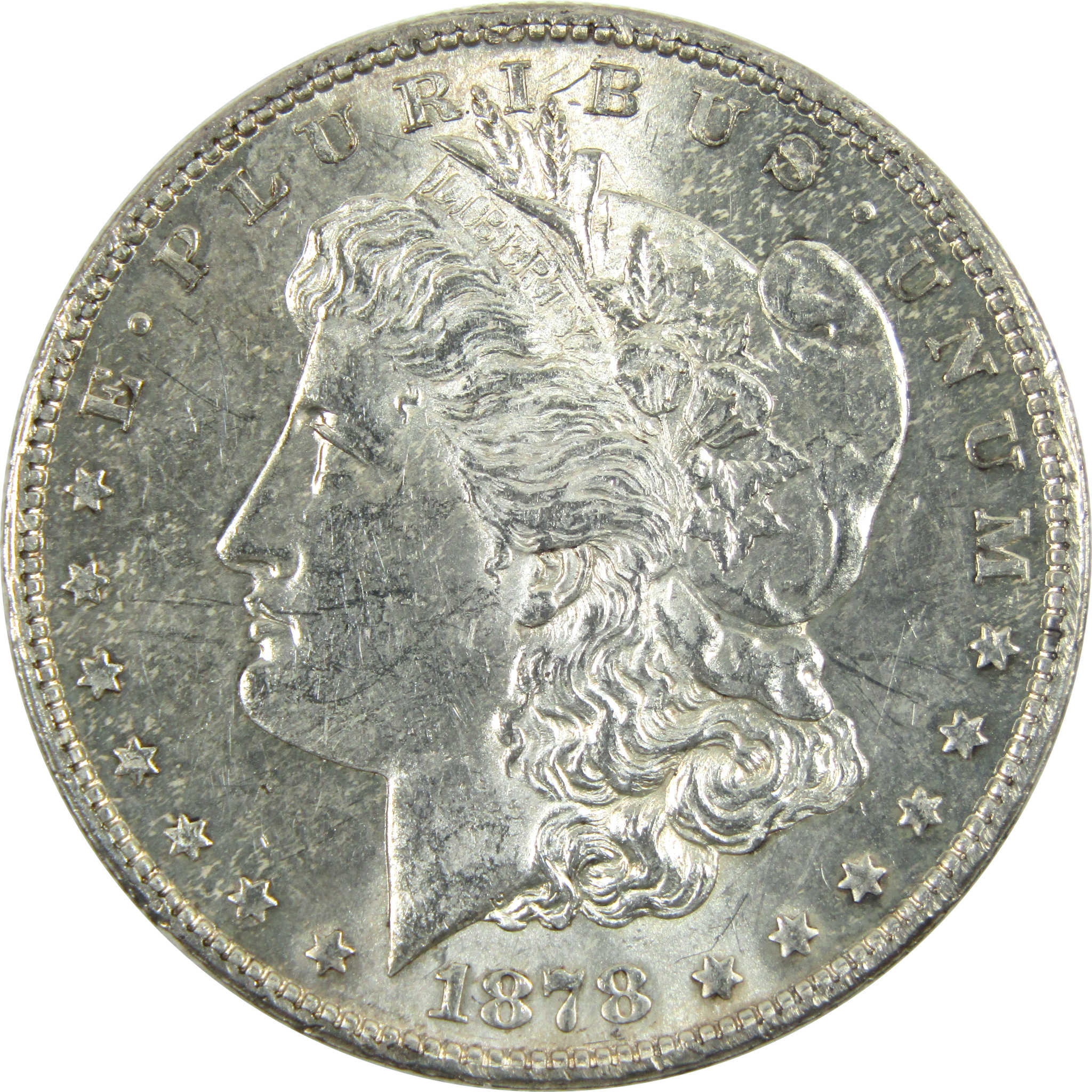 1878 S Morgan Dollar AU About Uncirculated Silver $1 Coin SKU:I14477 - Morgan coin - Morgan silver dollar - Morgan silver dollar for sale - Profile Coins &amp; Collectibles