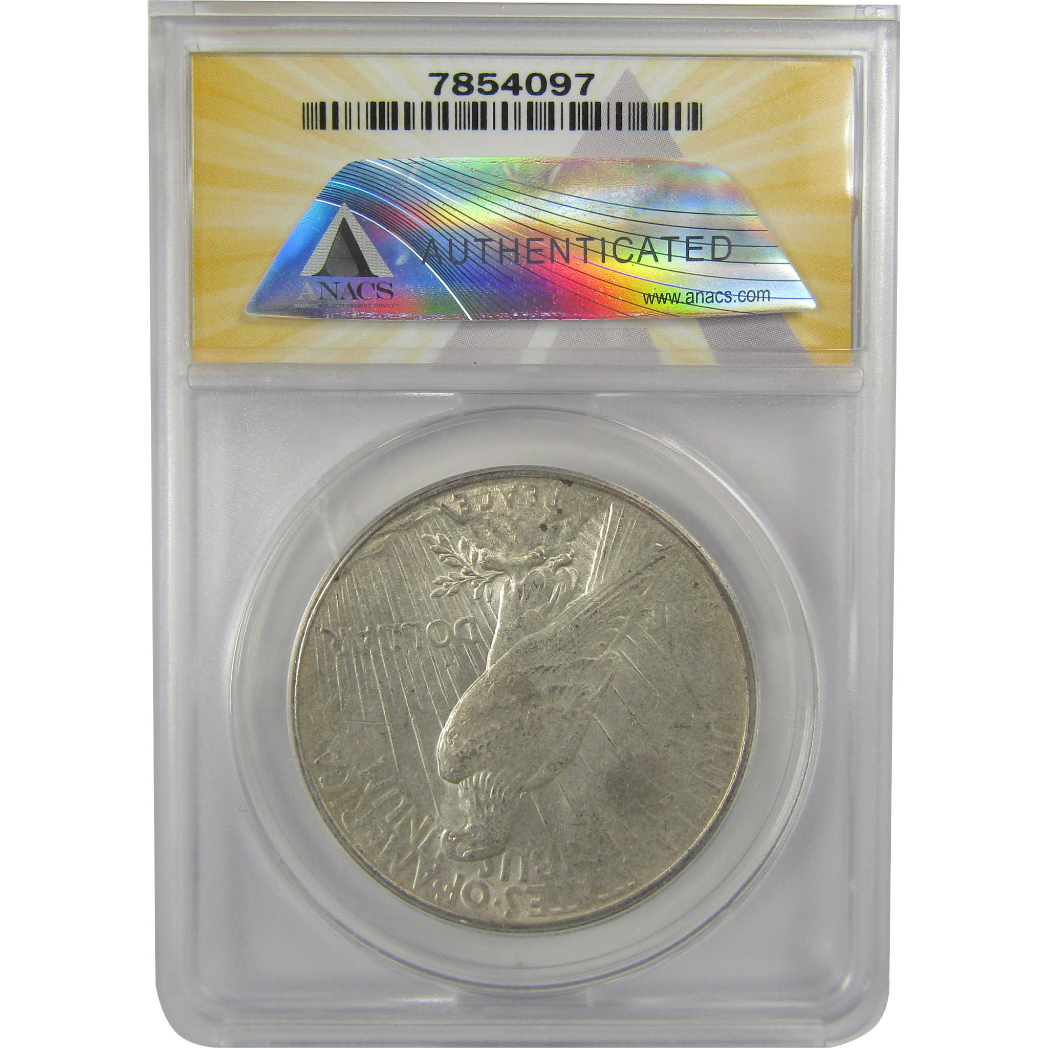 1926 S Peace Dollar AU 55 ANACS Silver $1 Coin SKU:I20428