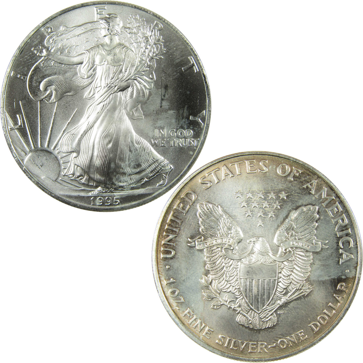 1995 American Silver Eagle Uncirculated Mint State $1 Coin SKU:CP1523