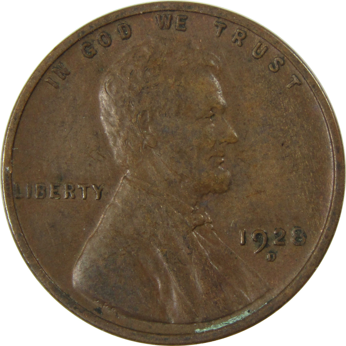 1928 D Lincoln Wheat Cent XF EF Extremely Fine 1c Coin SKU:I27318