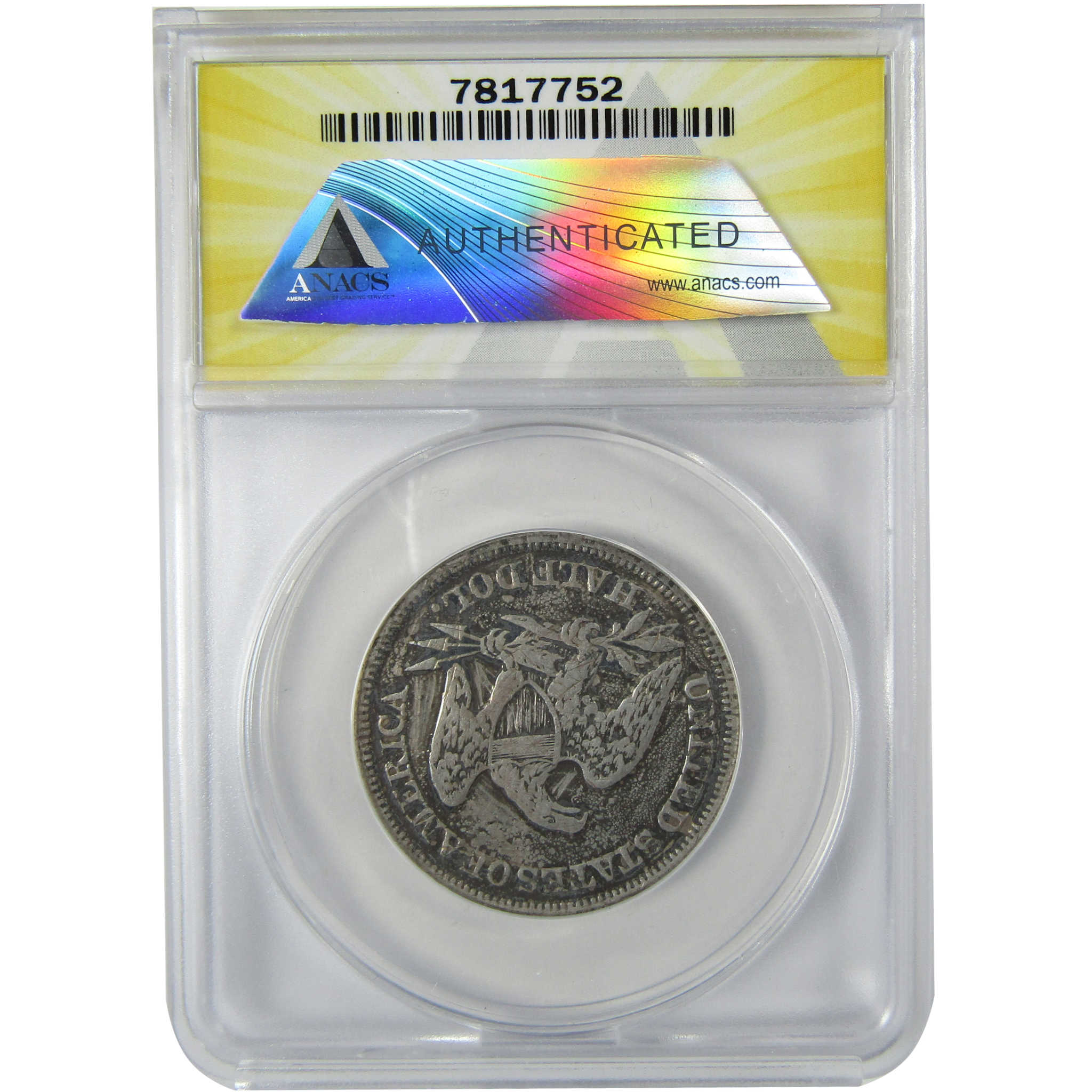 1857 Seated Liberty Silver Half Dollar EF 40 Details ANACS SKU:CP783
