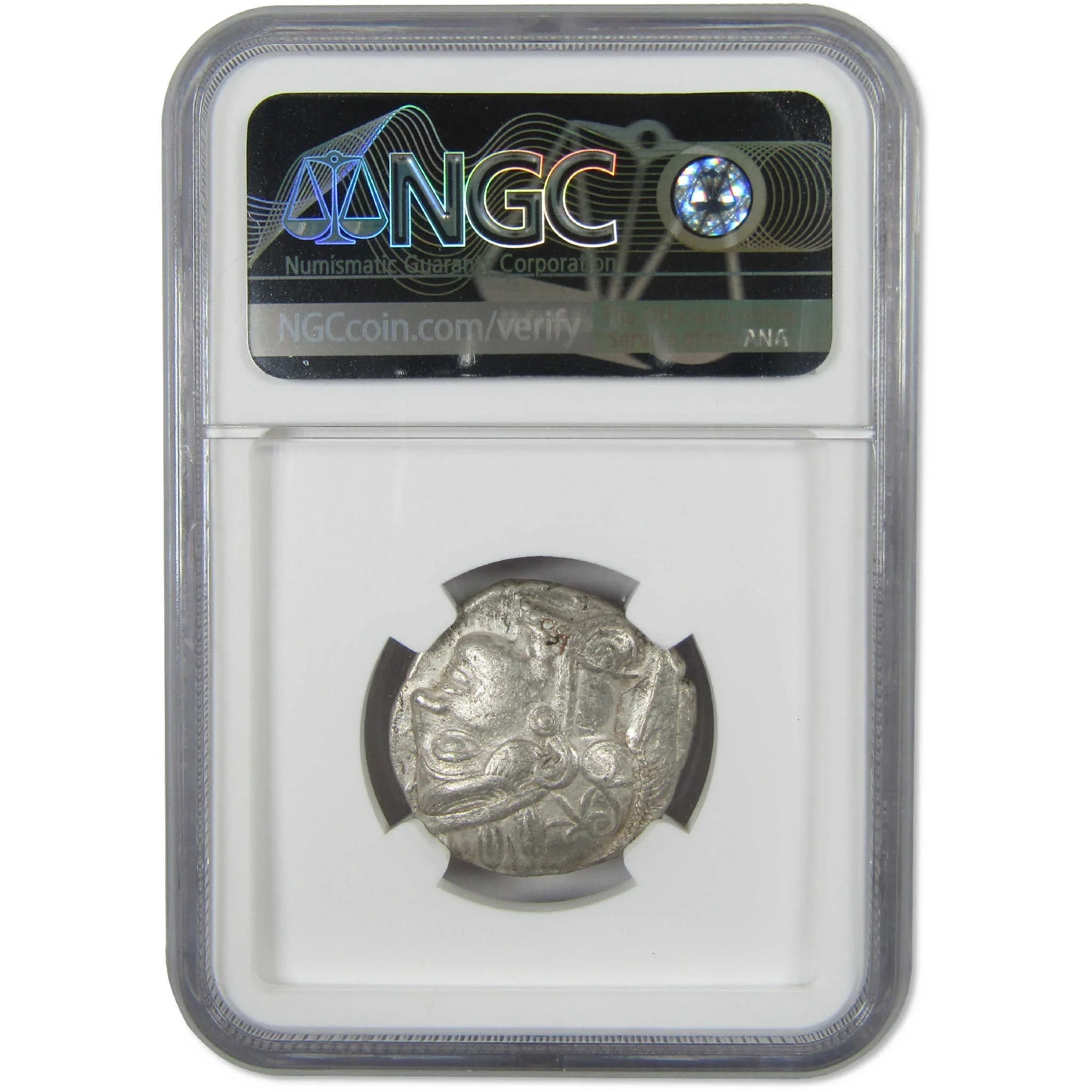 440-404 BC Attica Athens Silver Athena Owl Tetradrachm XF NGC Ancient