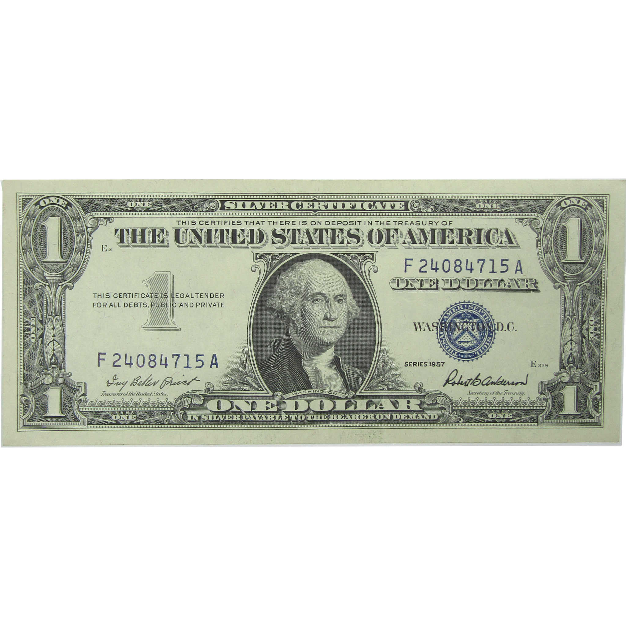 1957 $1 Small Size Silver Certificate Note XF EF Extremely Fine