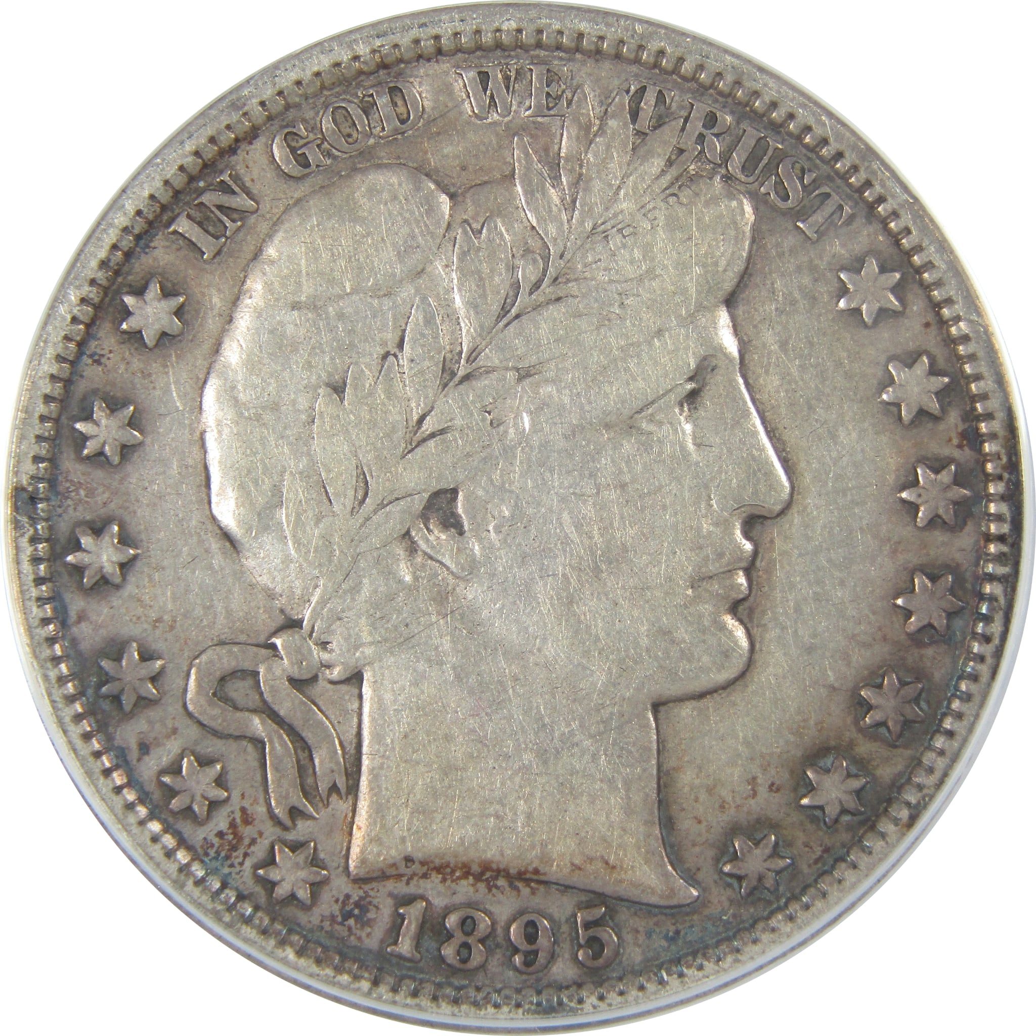 1895 Barber Half Dollar F 15 Details ANACS Silver 50c Coin SKU:I16161