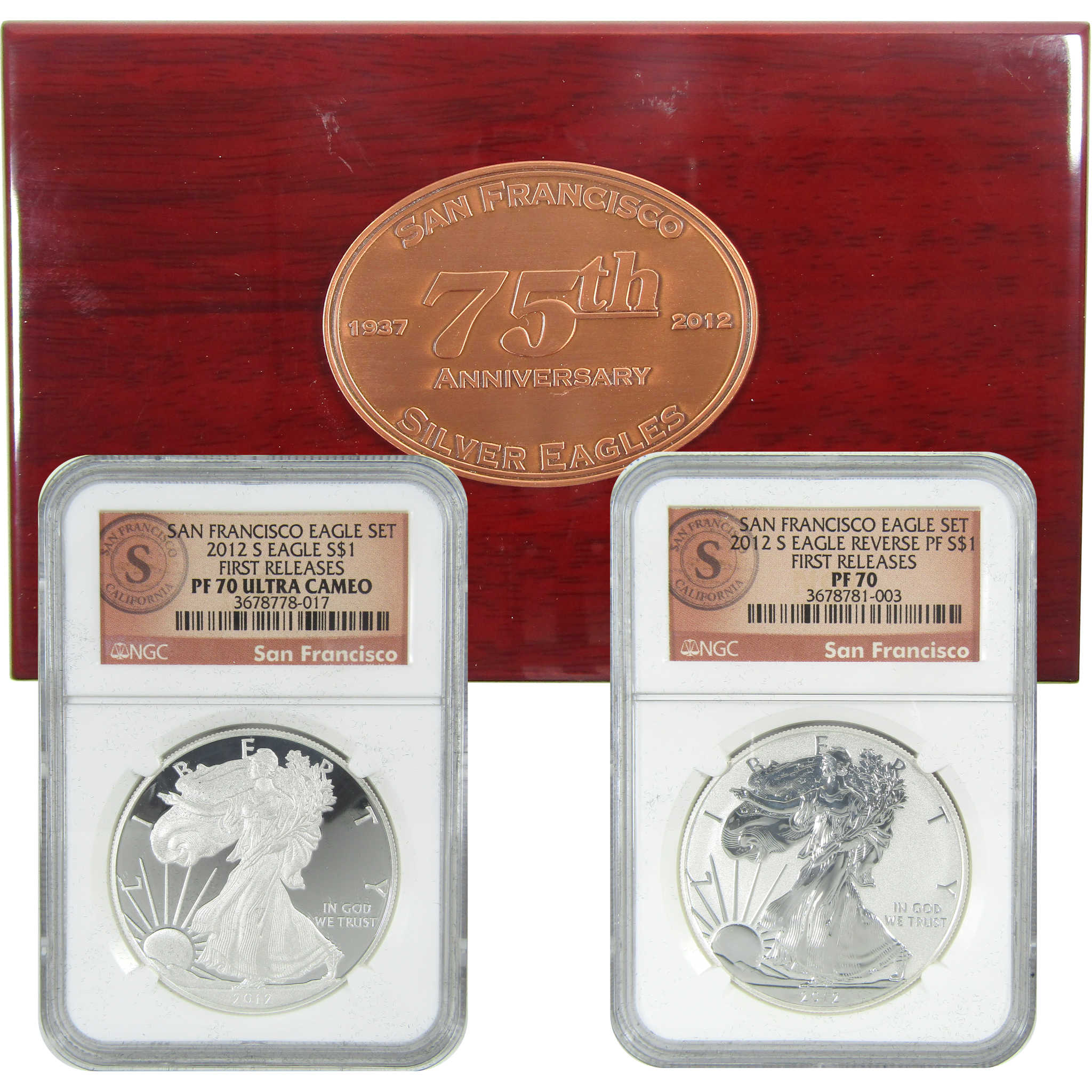 2012 American Eagle San Francisco Silver Proof Set NGC SKU:CPC9412