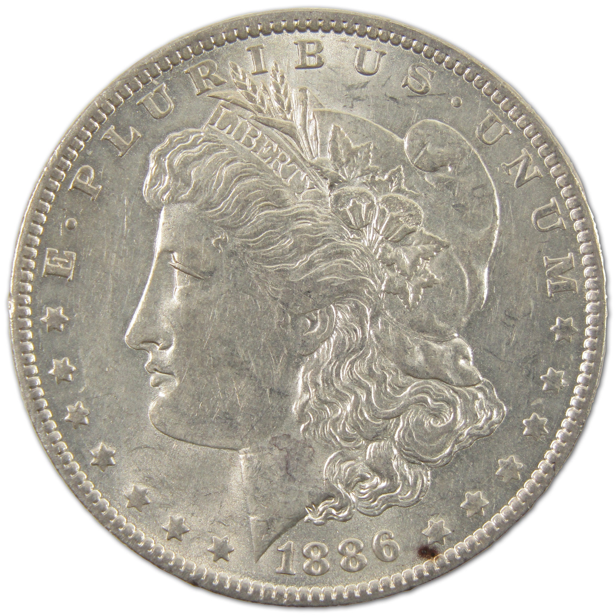 1886 O Morgan Dollar Borderline Uncirculated Silver $1 Coin SKU:I10591 - Morgan coin - Morgan silver dollar - Morgan silver dollar for sale - Profile Coins &amp; Collectibles