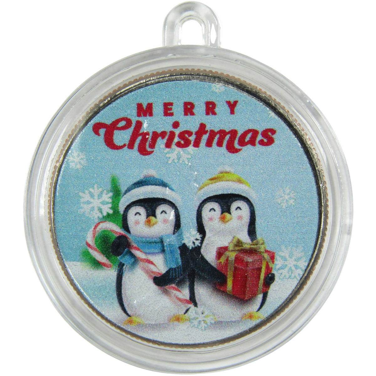 2026 Colorized Semiquincentennial 50c Penguin Christmas Ornament