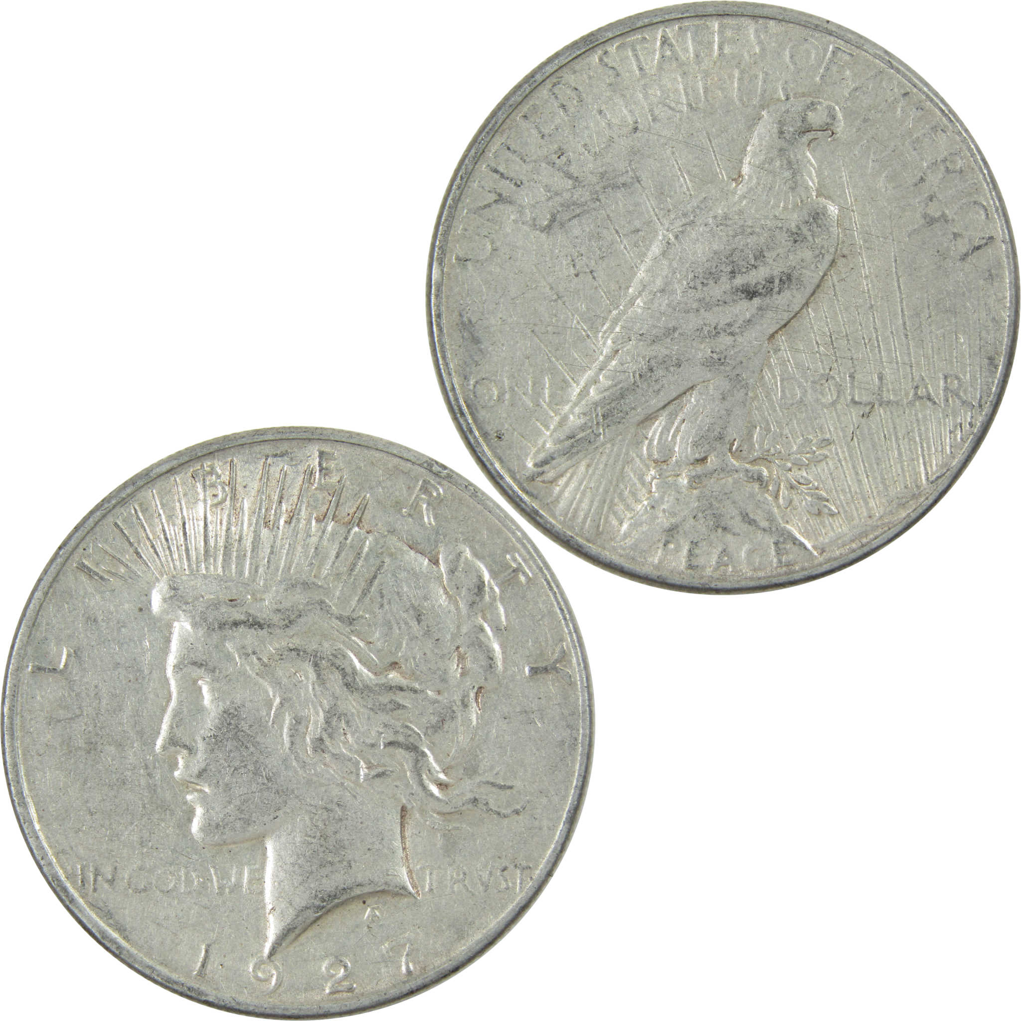 1927 S Peace Dollar XF EF Extremely Fine Silver $1 Coin SKU:I13687