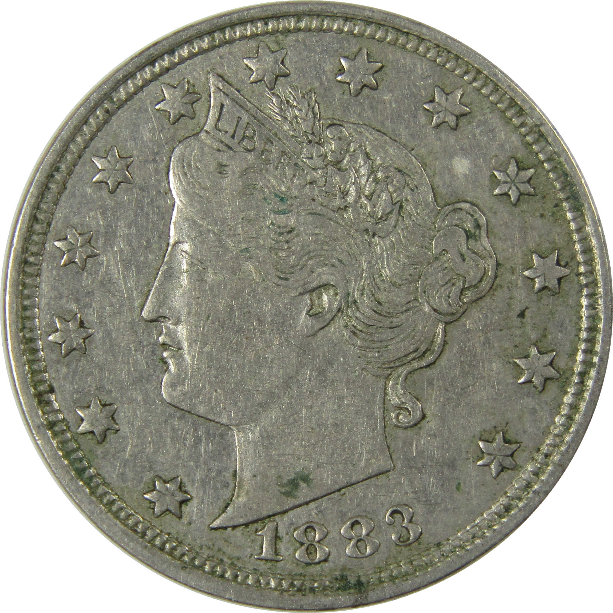 1883 No Cents Liberty Head V Nickel XF EF Extremely Fine SKU:I26985