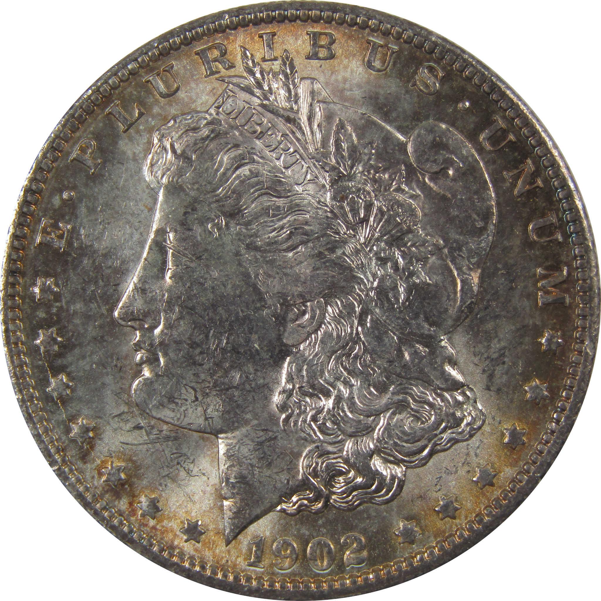 1902 O Morgan Silver Dollar Uncirculated Mint State Toned SKU:I24092