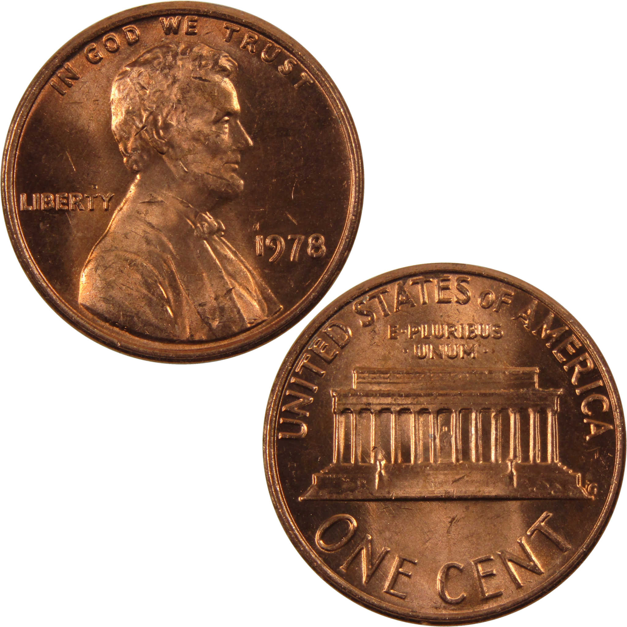 1978 Lincoln Memorial Cent BU Uncirculated Penny 1c Coin