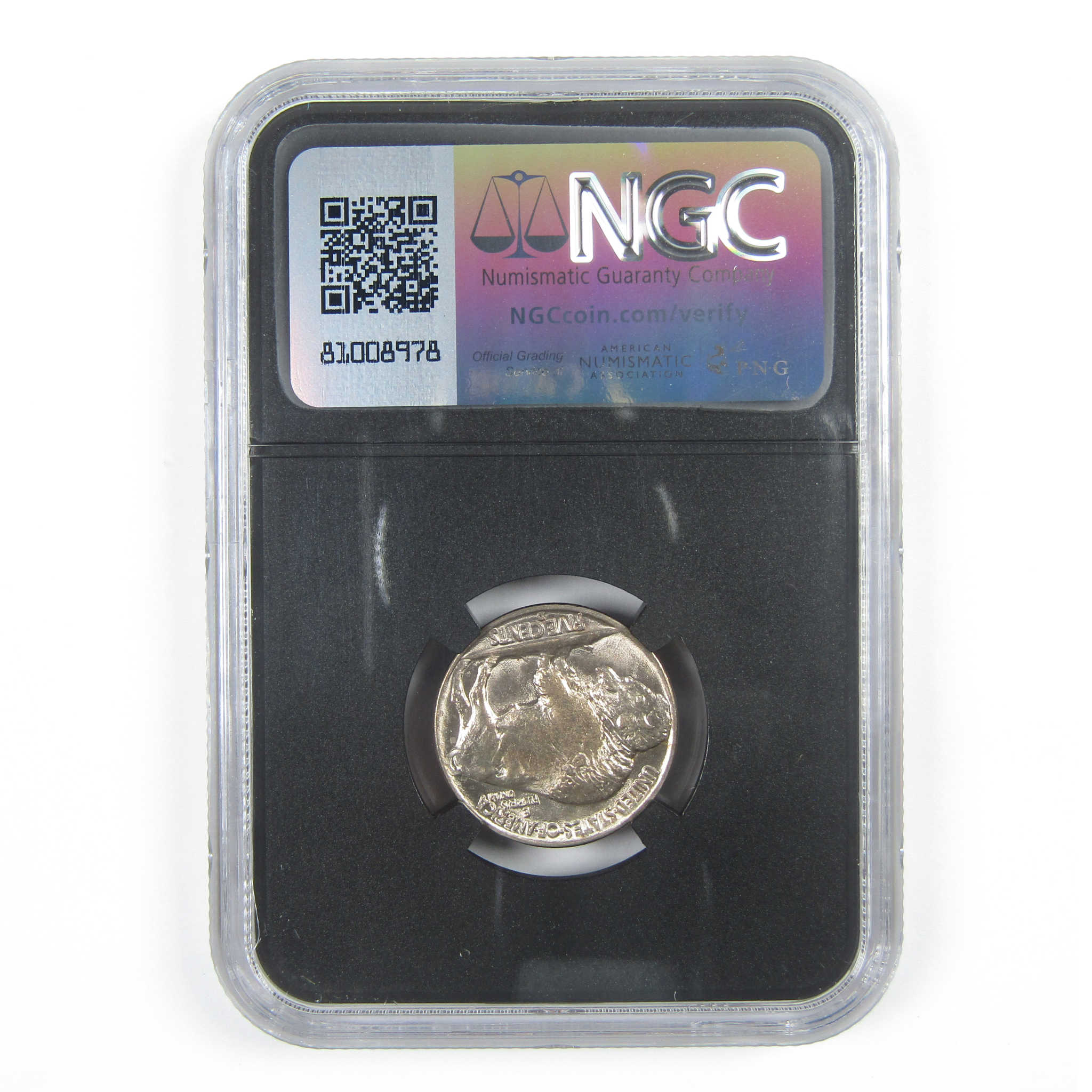 1938 D Buffalo Nickel MS 66 NGC 5c Original Bag Fragment SKU:I14589