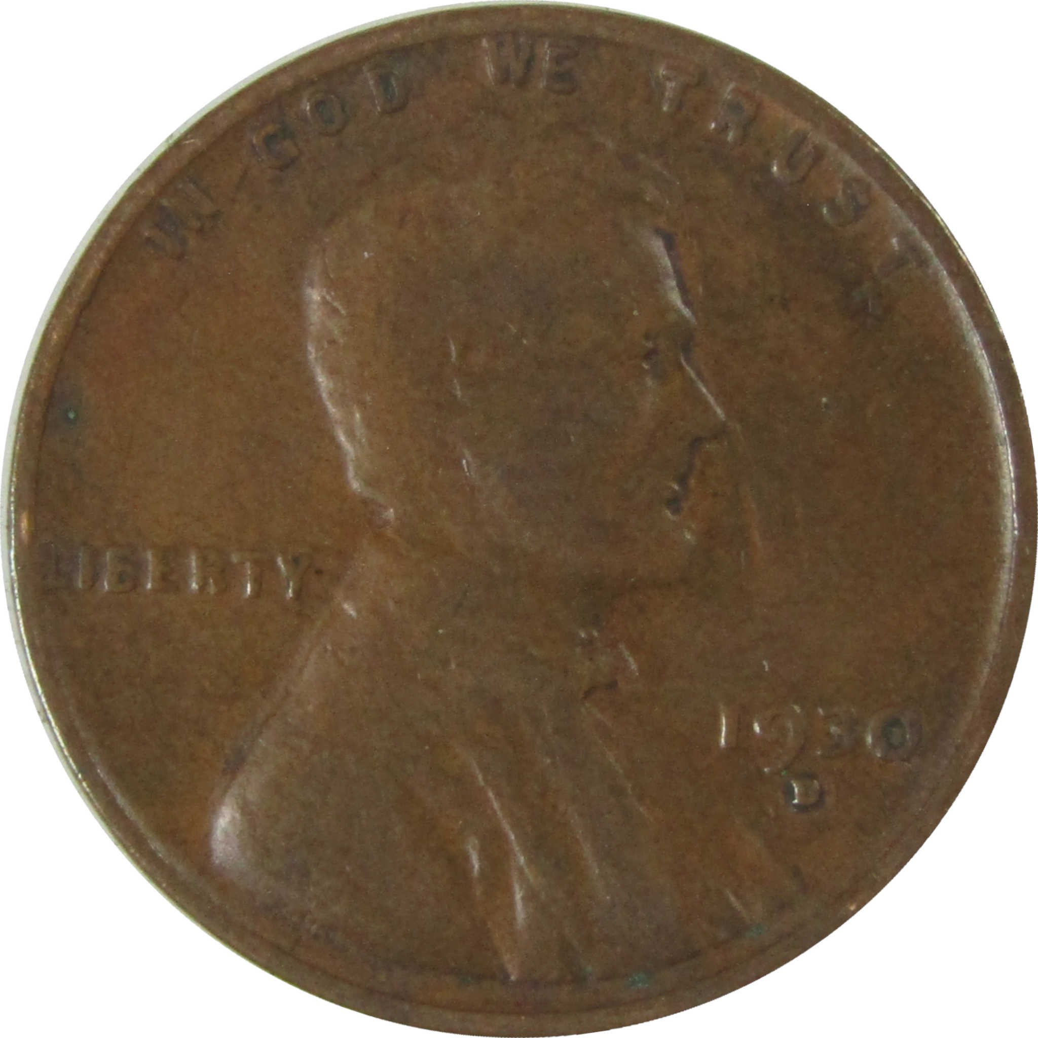 1930 D Lincoln Wheat Cent F Fine Penny 1c Coin Collectible SKU:I26759
