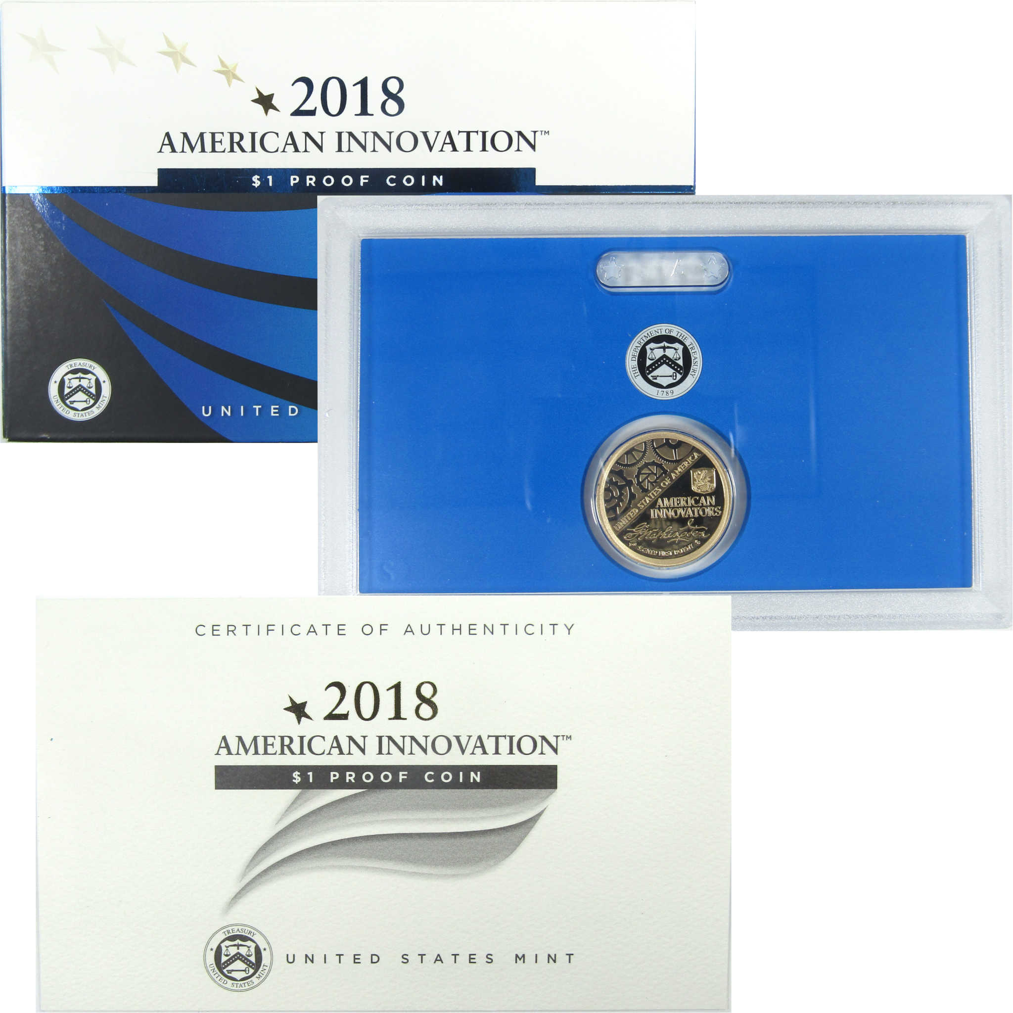 2018 S American Innovation Dollar $1 Proof Coin COA SKU:CPC9383